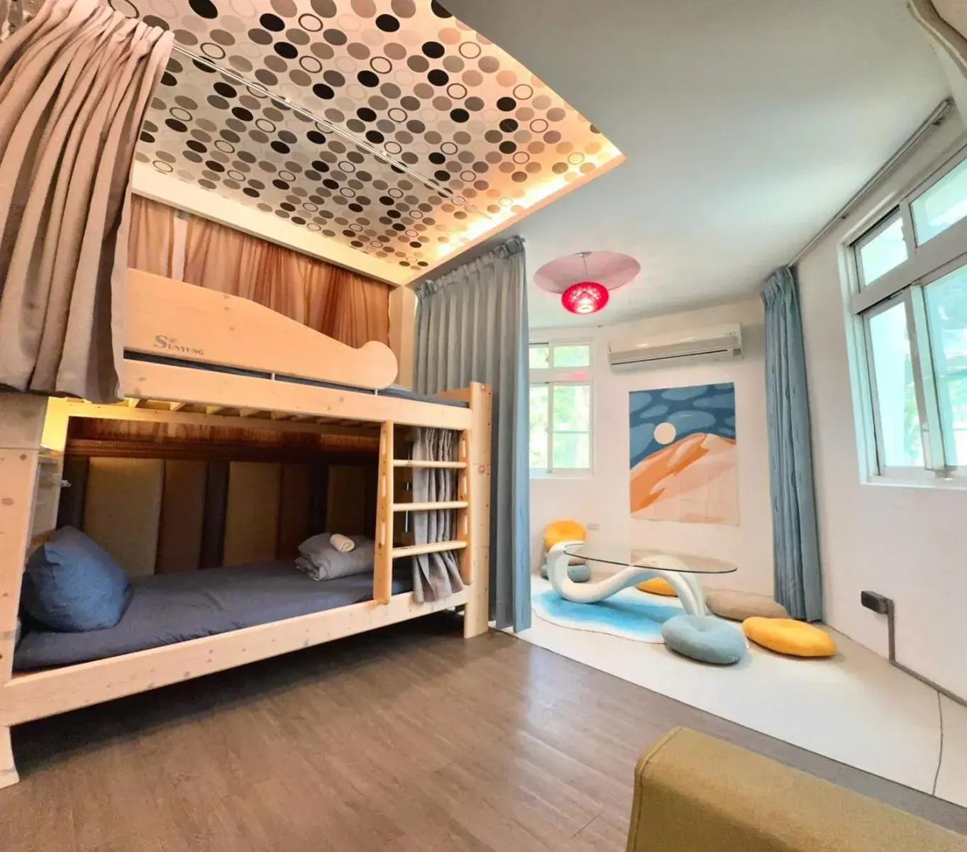 Bed in 6-Bed Dormitory Room in 綠島海灣會館Bay Resort Bed in 6-Bed Dormitory Room in 綠島海灣會館Bay Resort