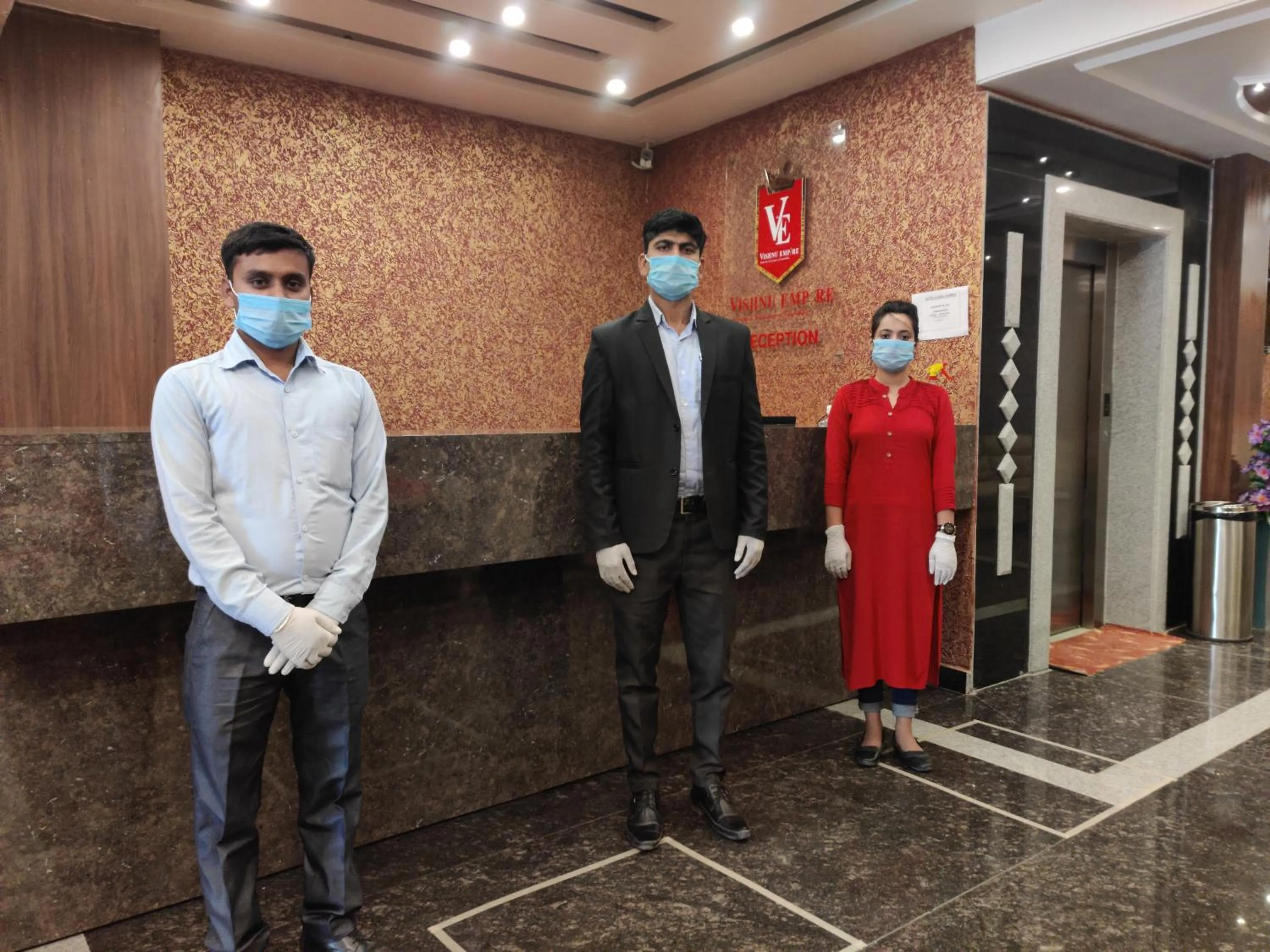 Staff in Hotel Vishnu Empire