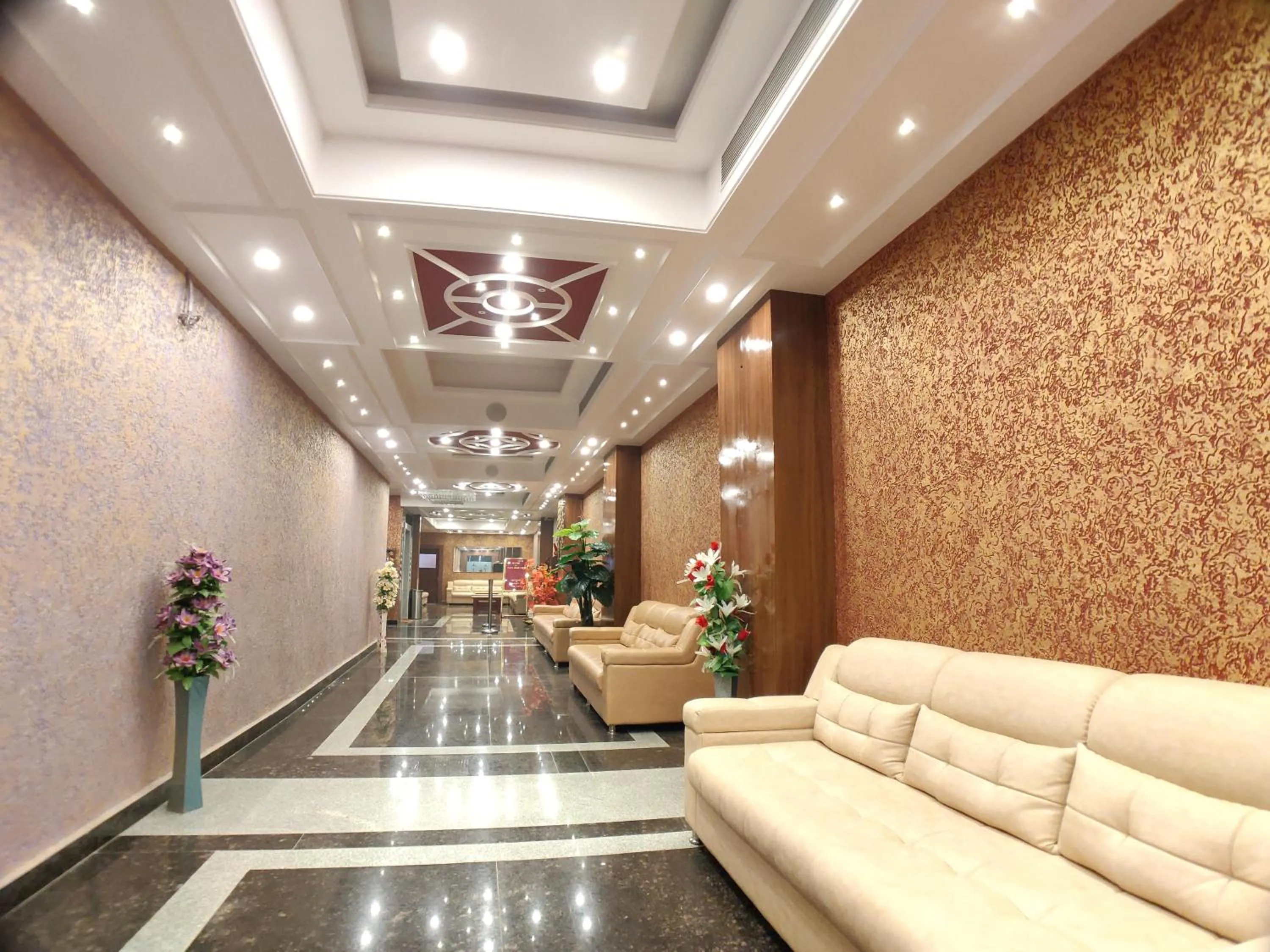 Lobby or reception in Hotel Vishnu Empire
