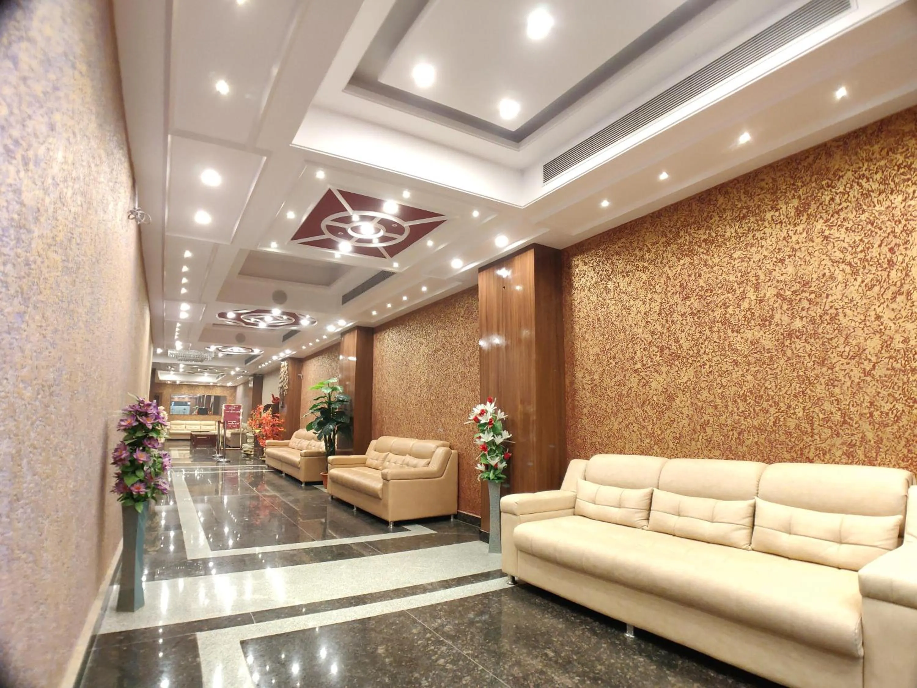 Seating area in Hotel Vishnu Empire