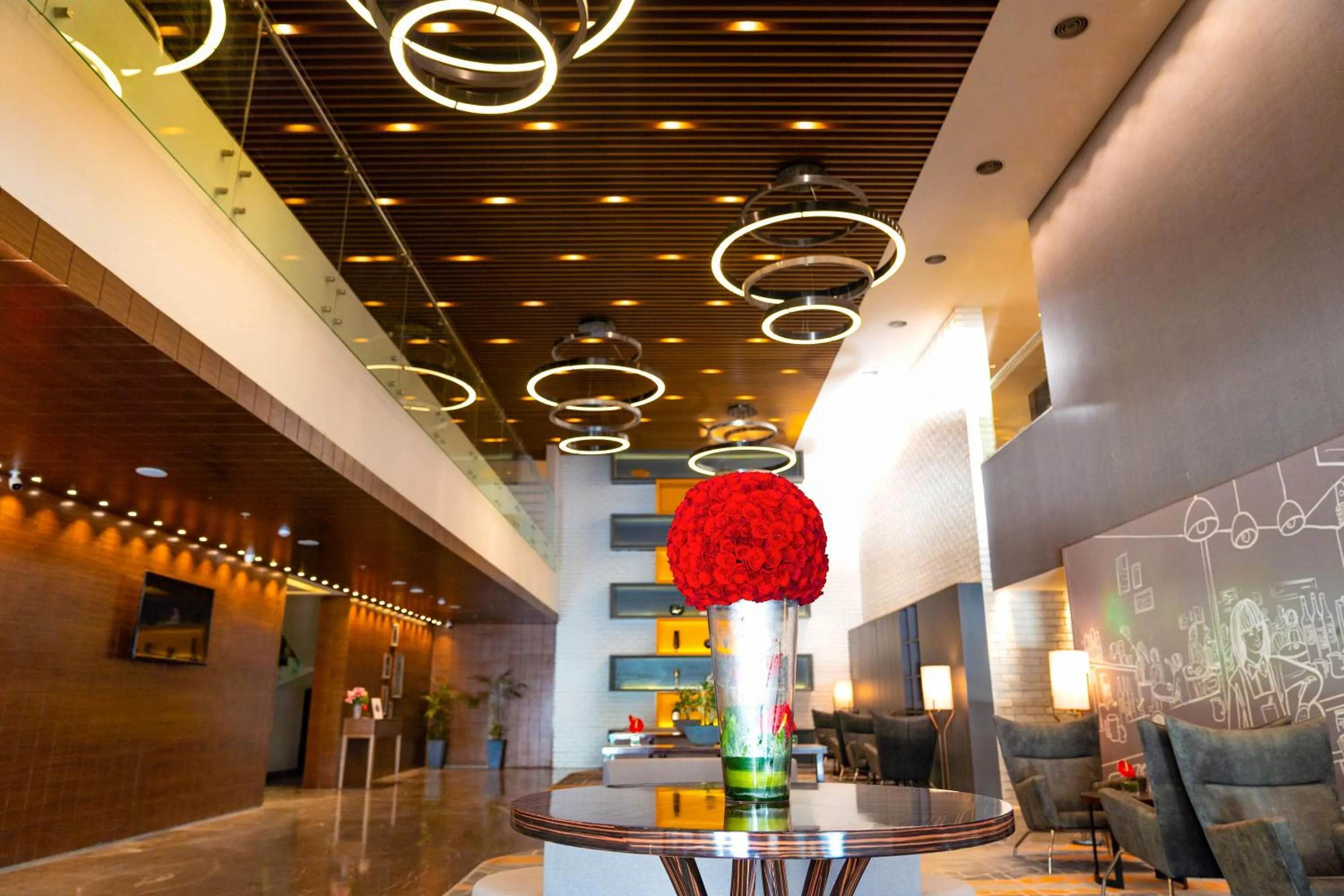 Lobby or reception in The Elite Narasapura, a member of Radisson Individuals