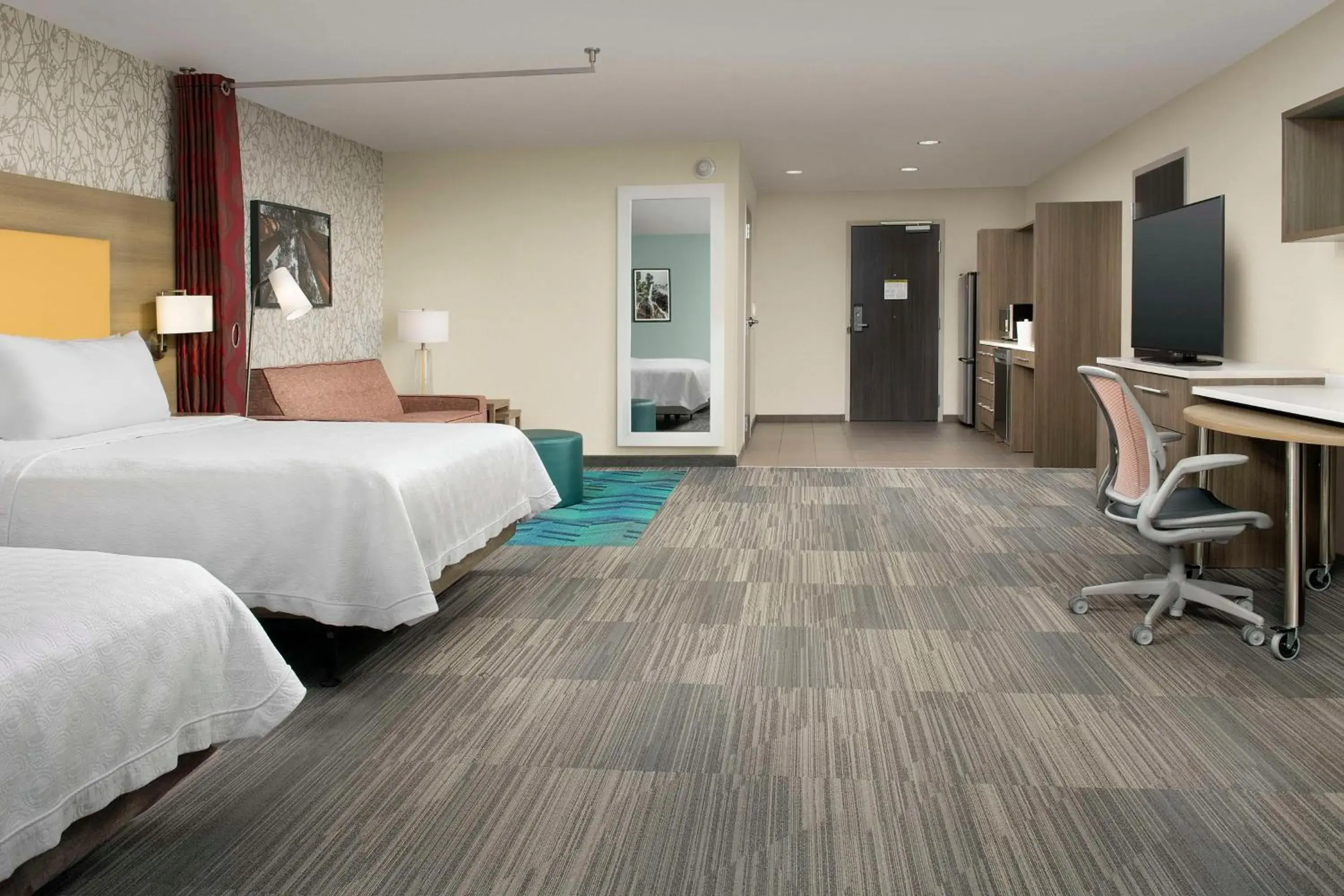 Bedroom, Bed in Home2 Suites By Hilton Clovis Fresno Airport Bedroom, Bed in Home2 Suites By Hilton Clovis Fresno Airport