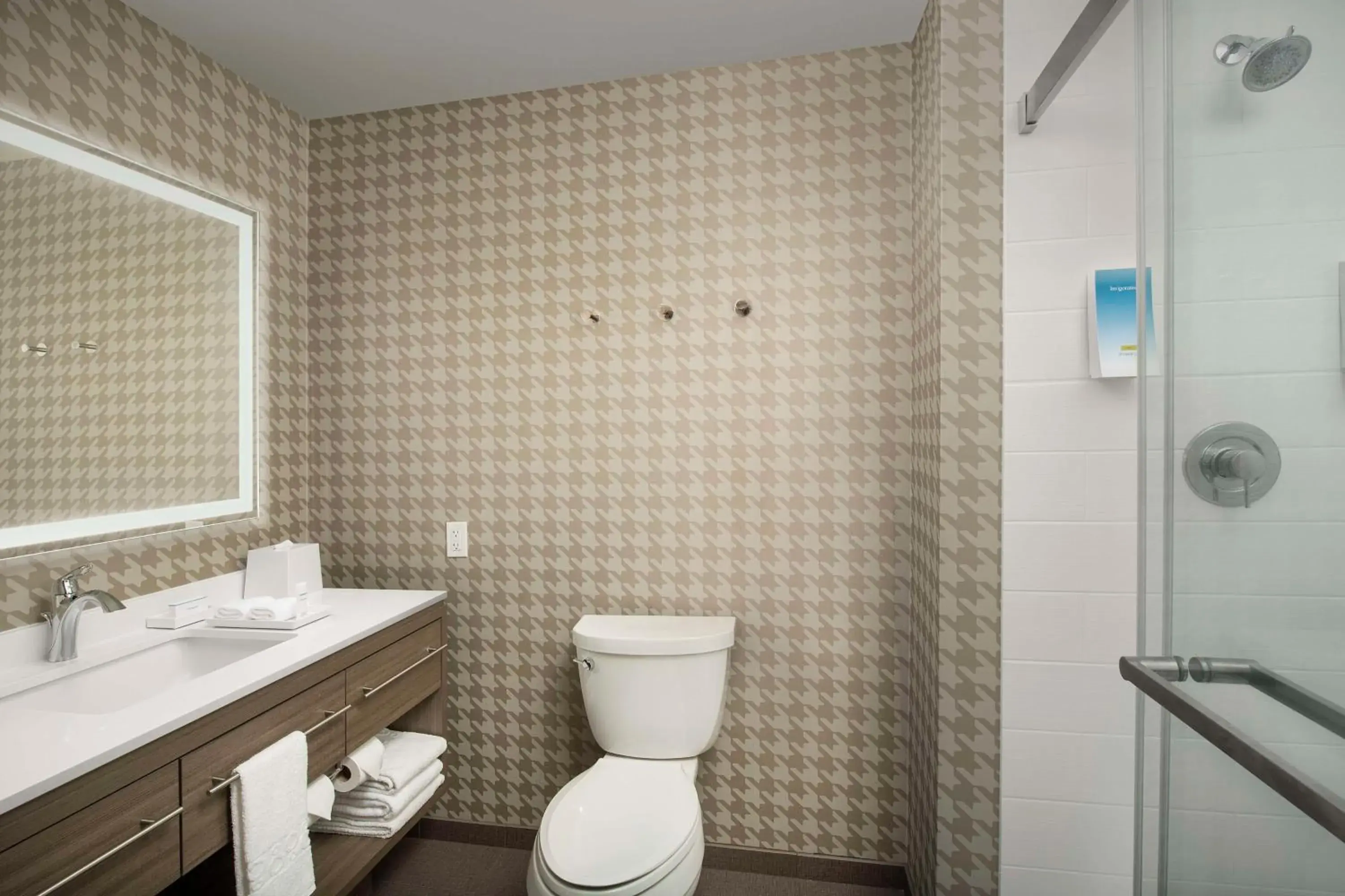 Bathroom in Home2 Suites By Hilton Clovis Fresno Airport Bathroom in Home2 Suites By Hilton Clovis Fresno Airport