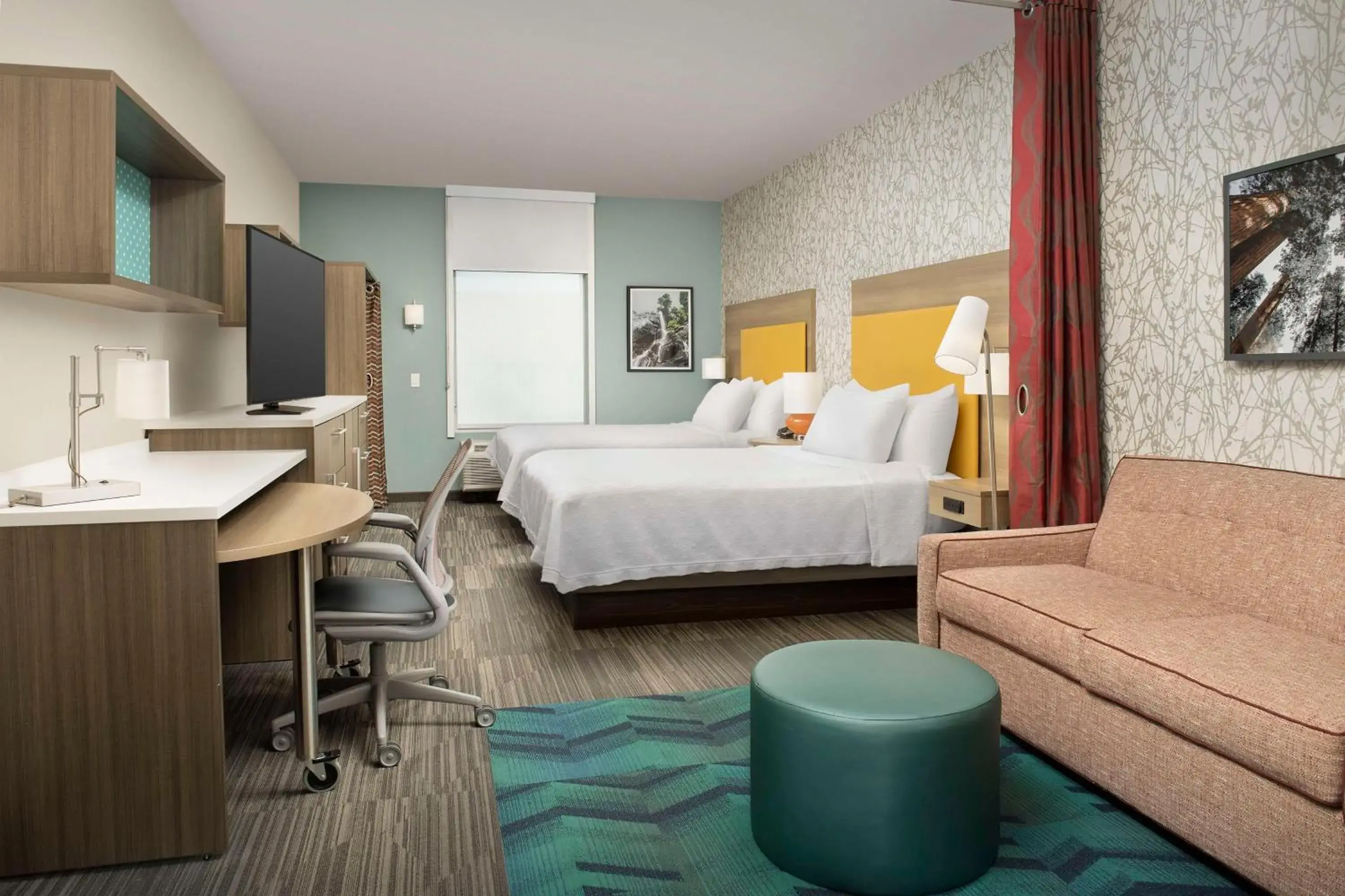 Bedroom, Bed in Home2 Suites By Hilton Clovis Fresno Airport Bedroom, Bed in Home2 Suites By Hilton Clovis Fresno Airport