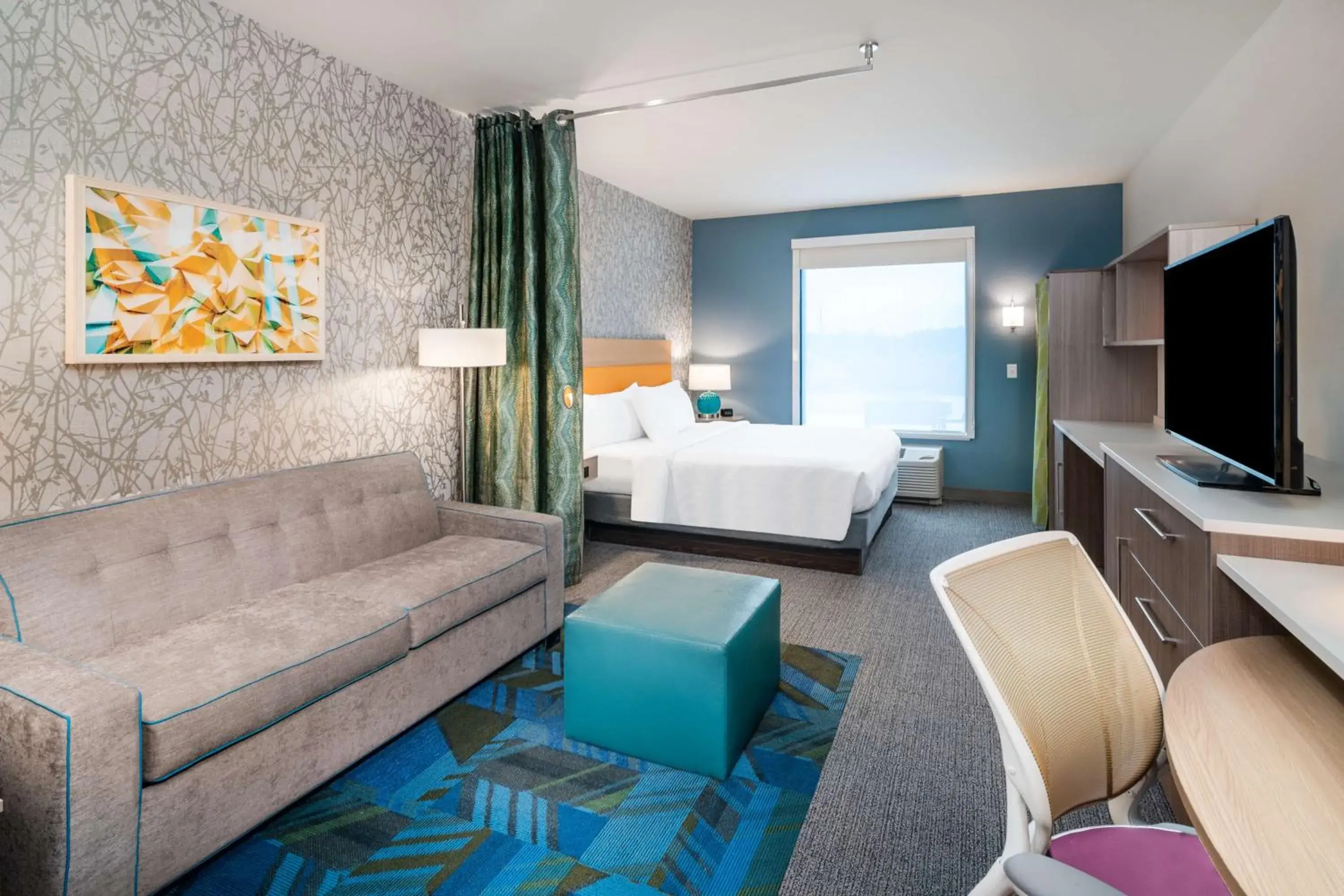 Bedroom, Bed in Home2 Suites By Hilton Brunswick Bedroom, Bed in Home2 Suites By Hilton Brunswick