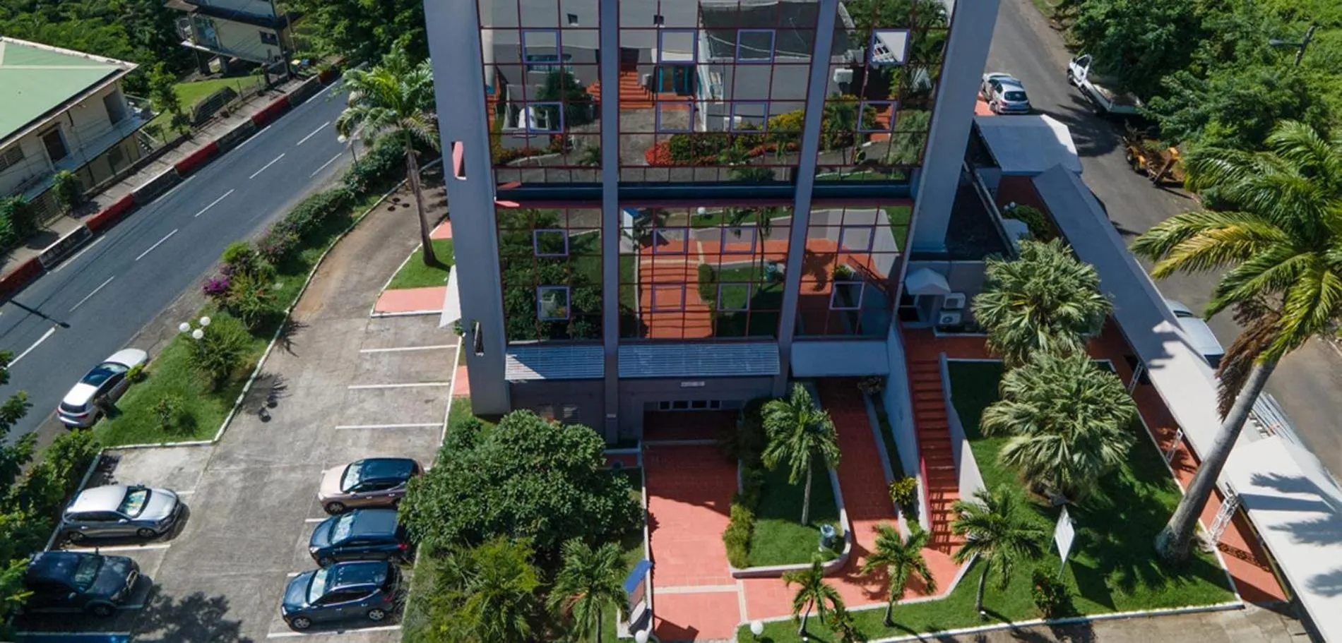 Bird's eye view in Karibea Squash Hôtel