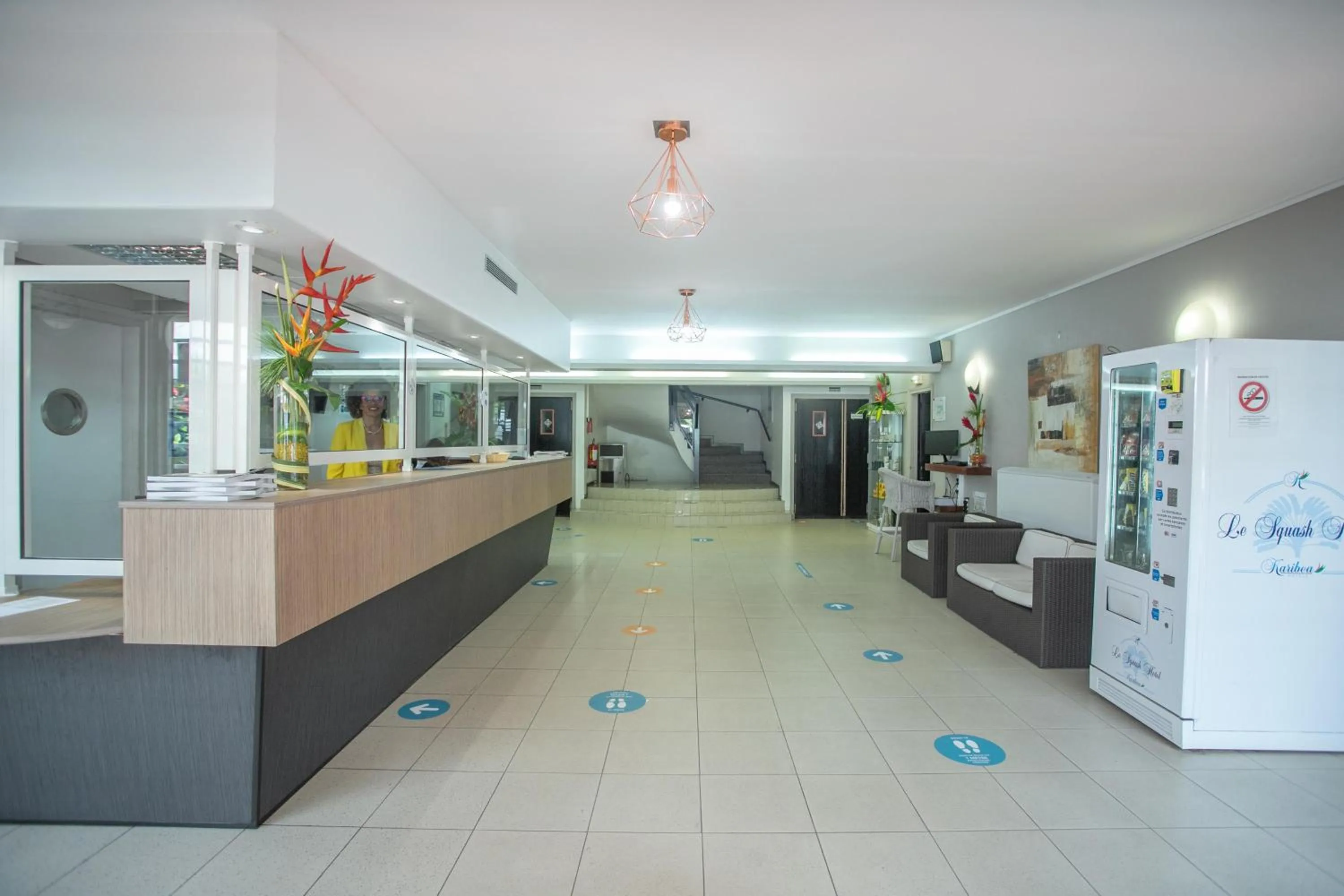 Lobby or reception in Karibea Squash Hôtel