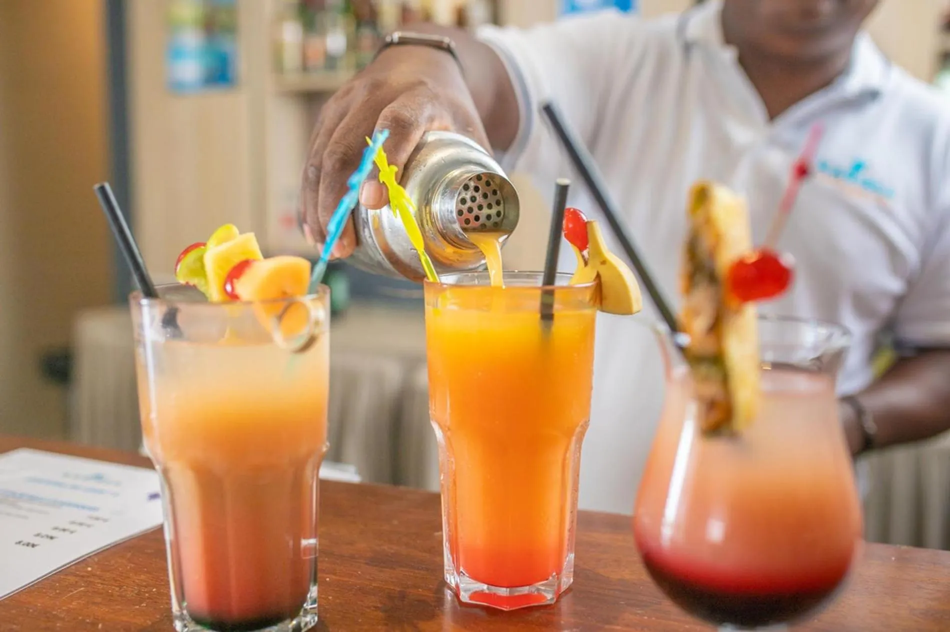 Alcoholic drinks in Karibea Sainte Luce Hotel