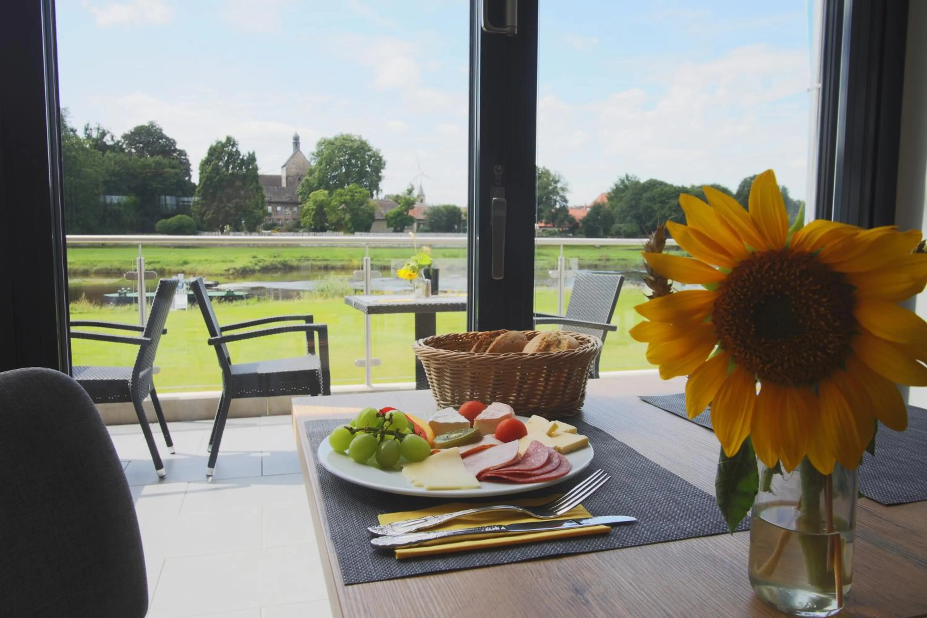 View (from property/room) in Hotel Grohnder Fährhaus
