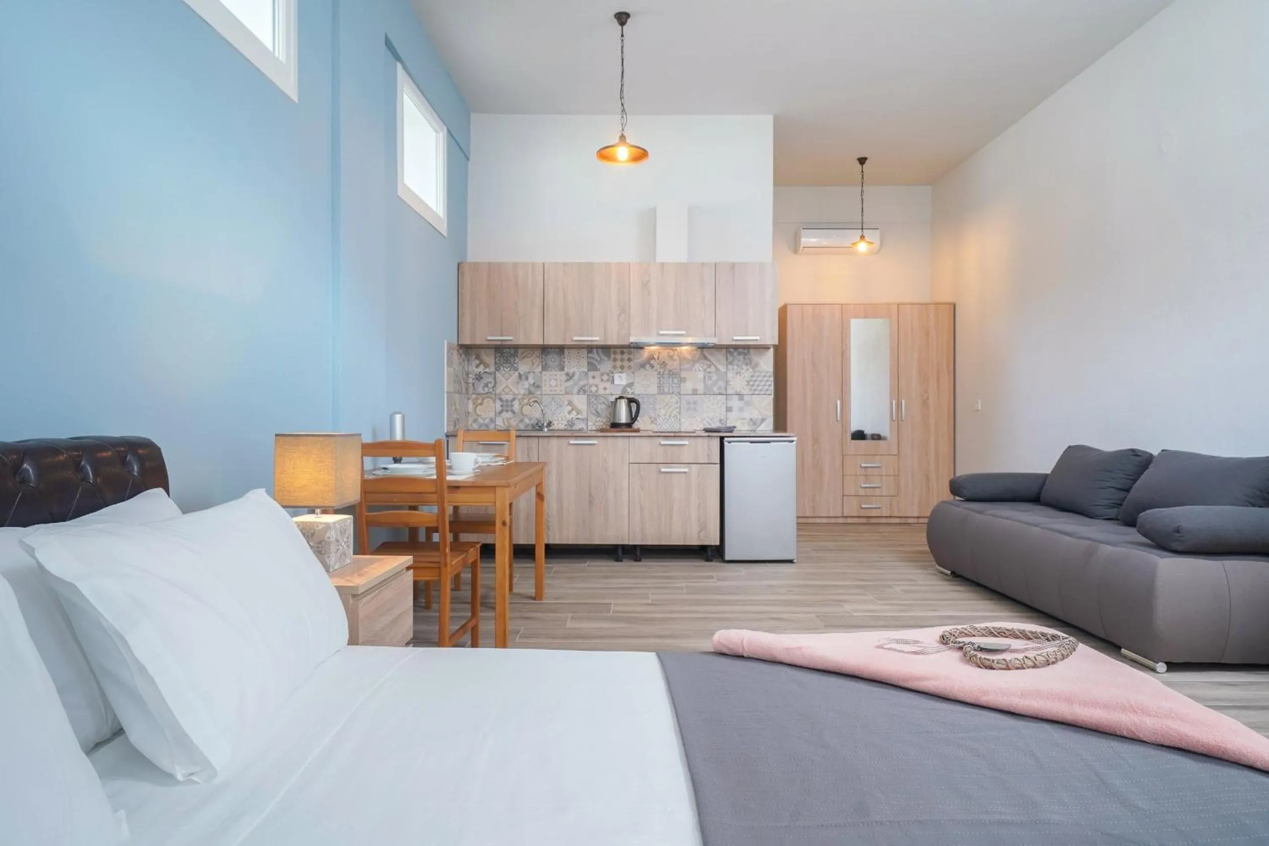 Kitchen or kitchenette, Bed in Villa Remetzo