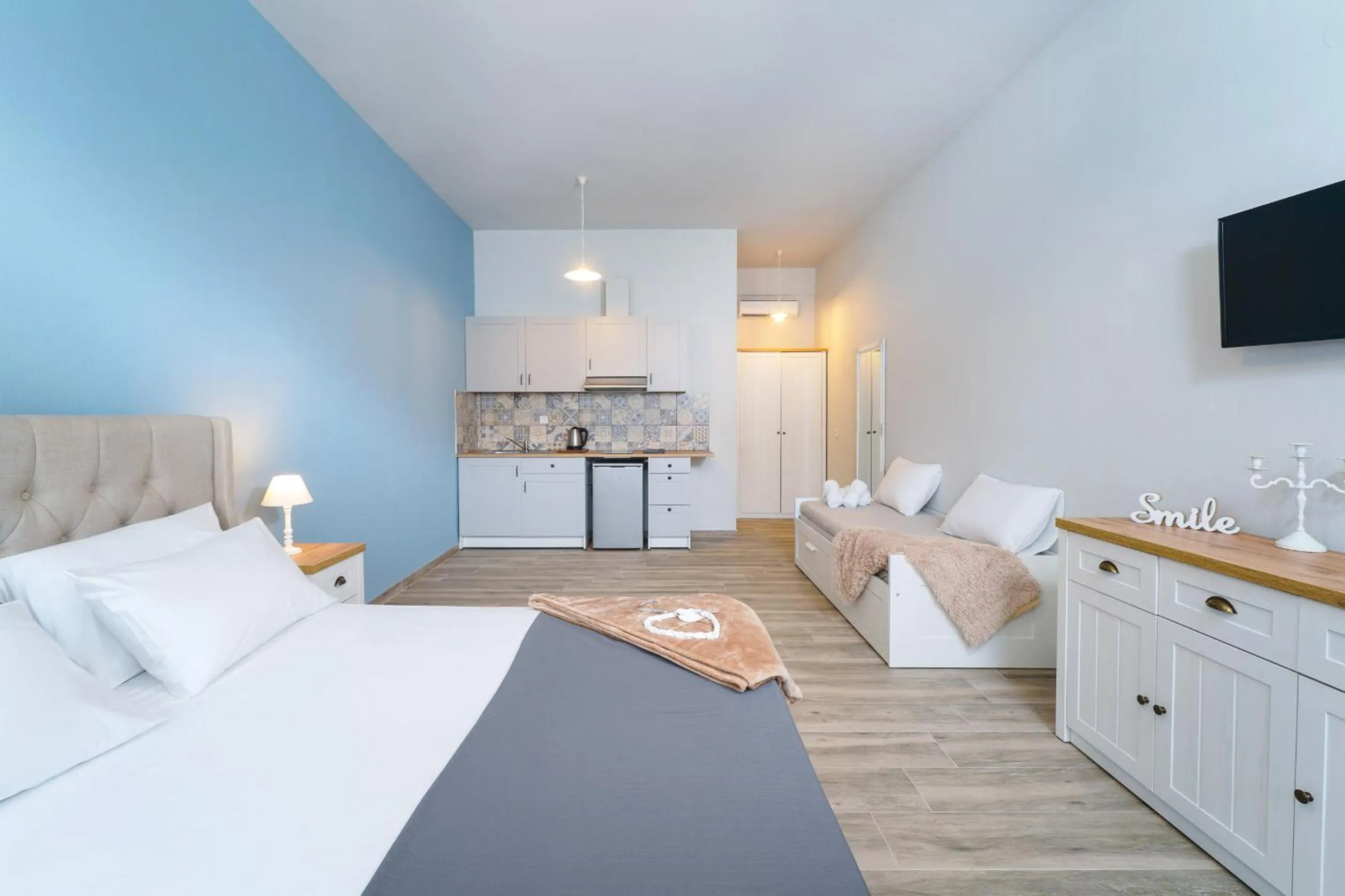Kitchen or kitchenette, Bed in Villa Remetzo