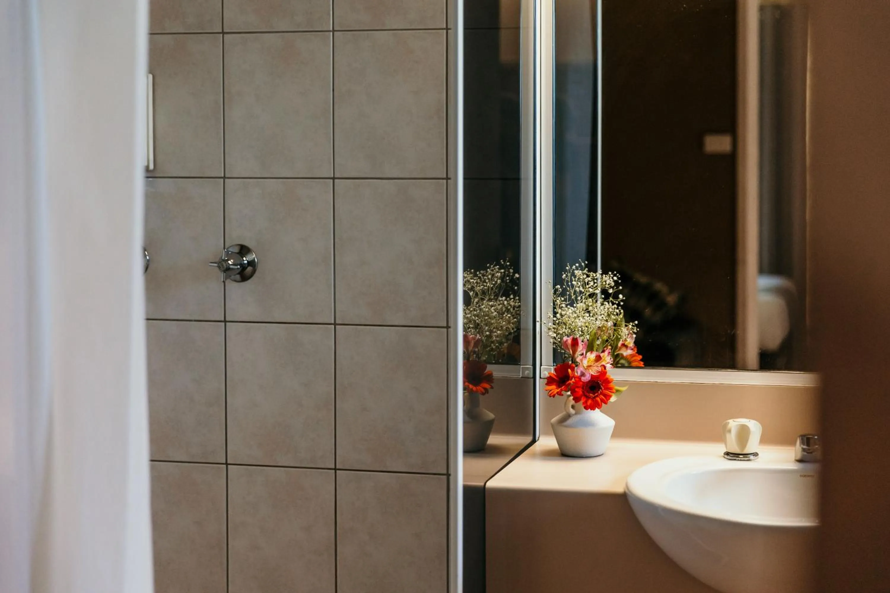 Shower in Abacus Motel