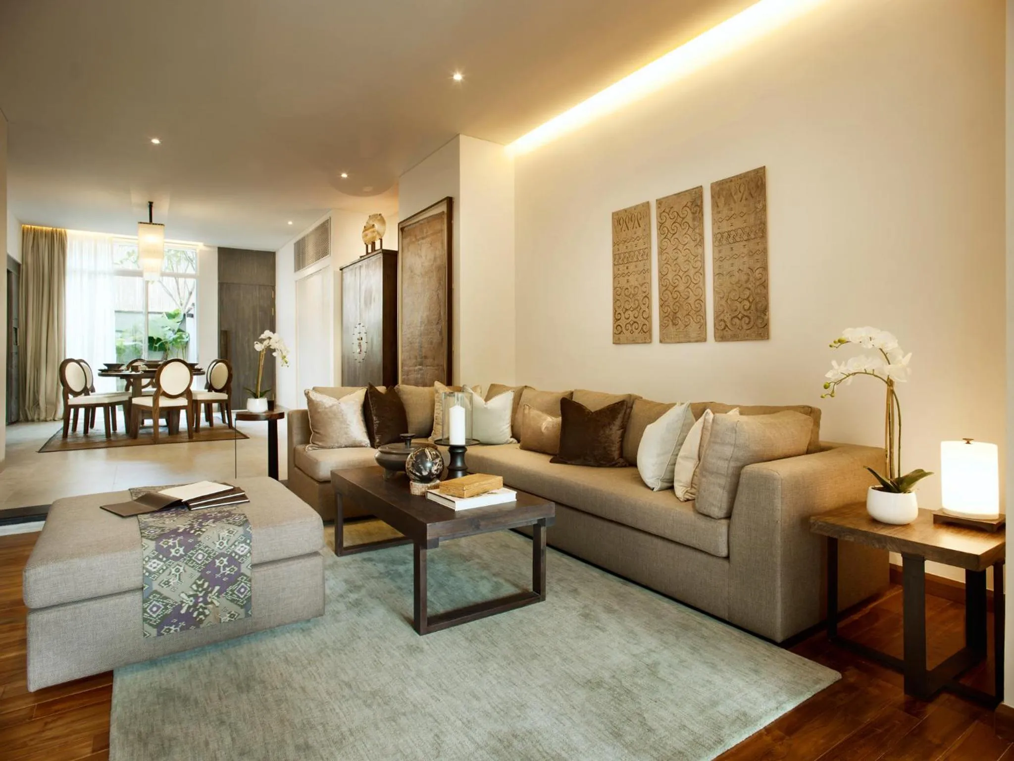 Living room in hu'u Villas