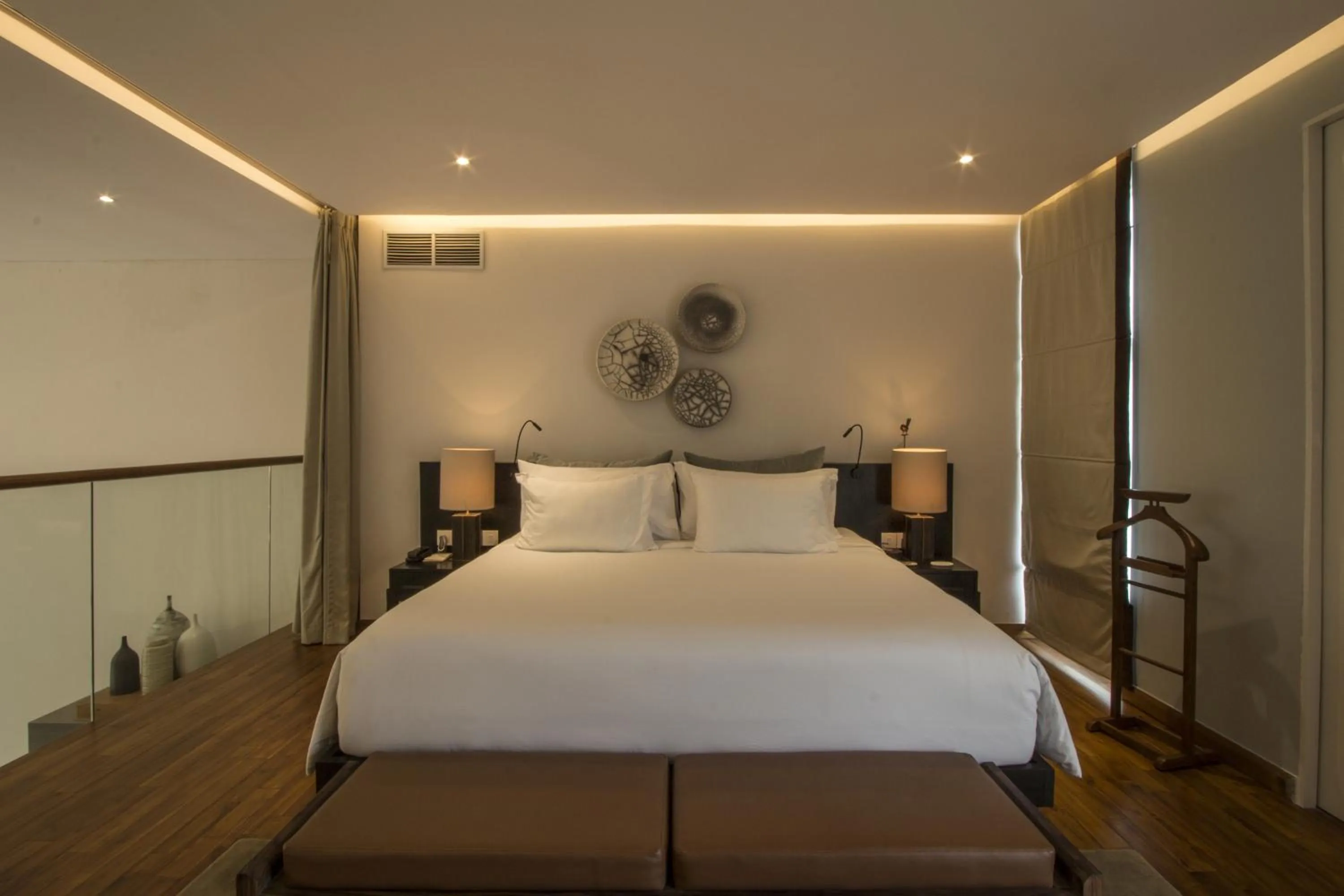 Bedroom, Bed in hu'u Villas