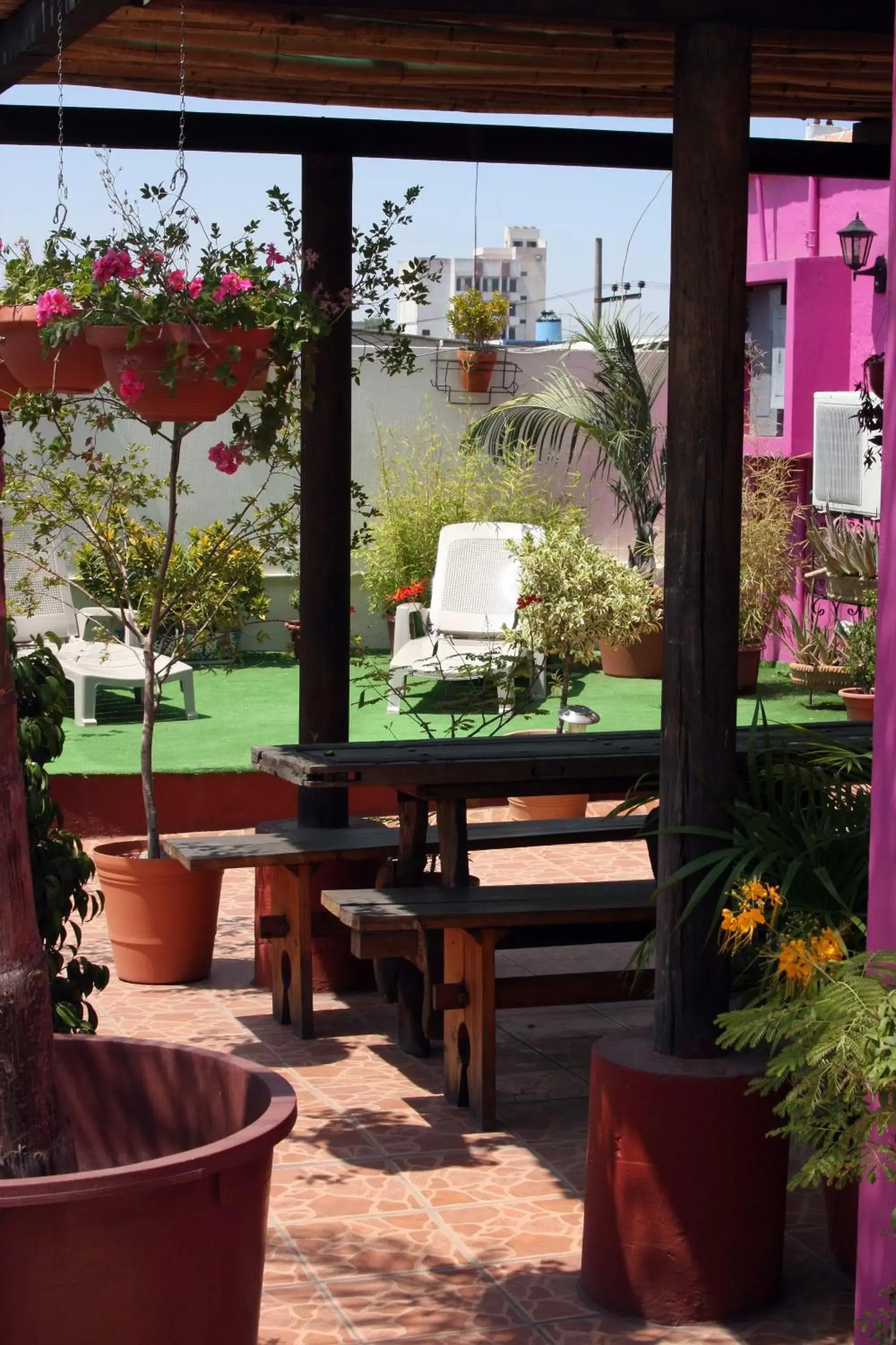 Garden view in Casa Vilasanta Garden view in Casa Vilasanta