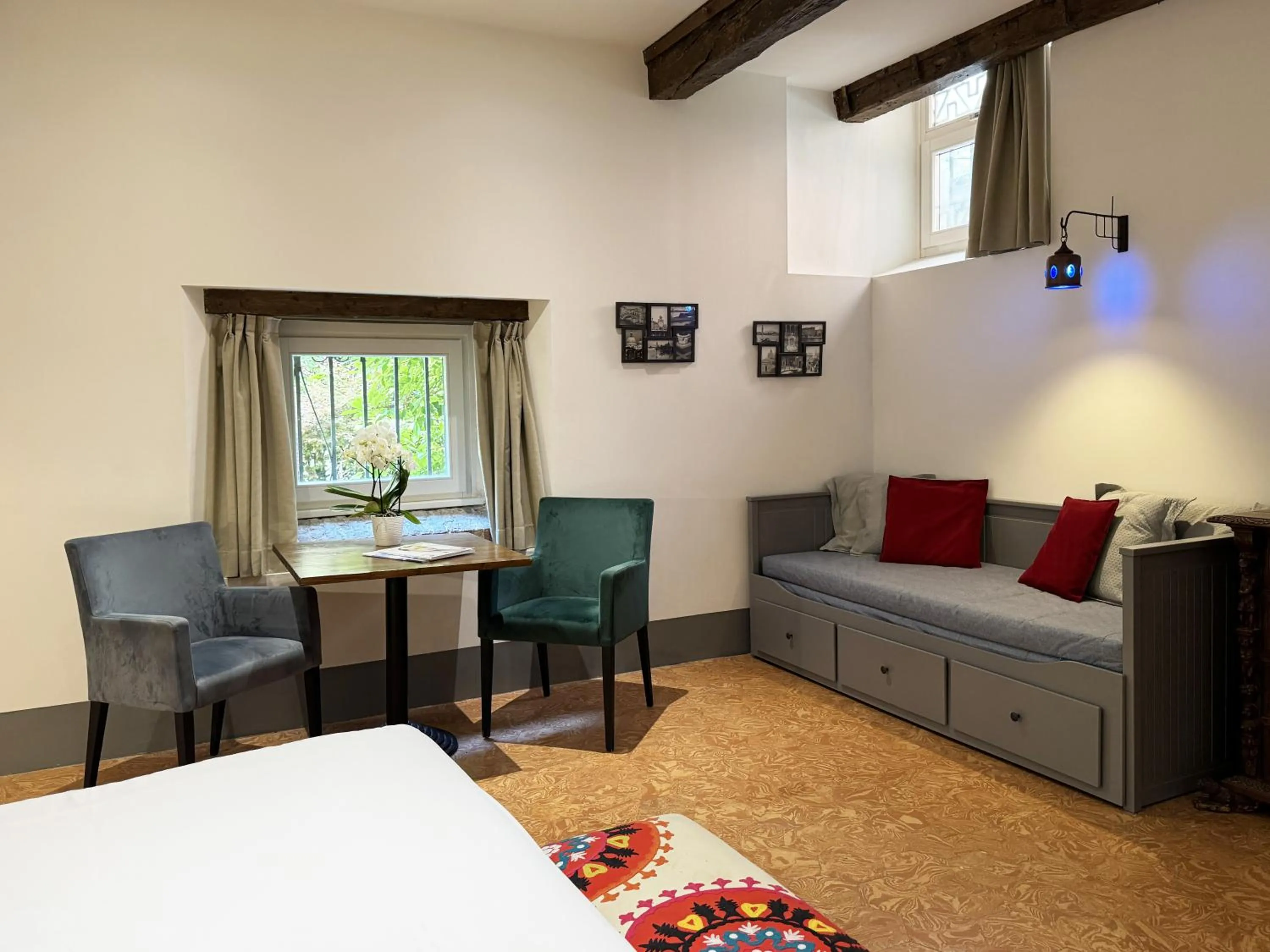 Living room, Bed in Palazzetto San Marco