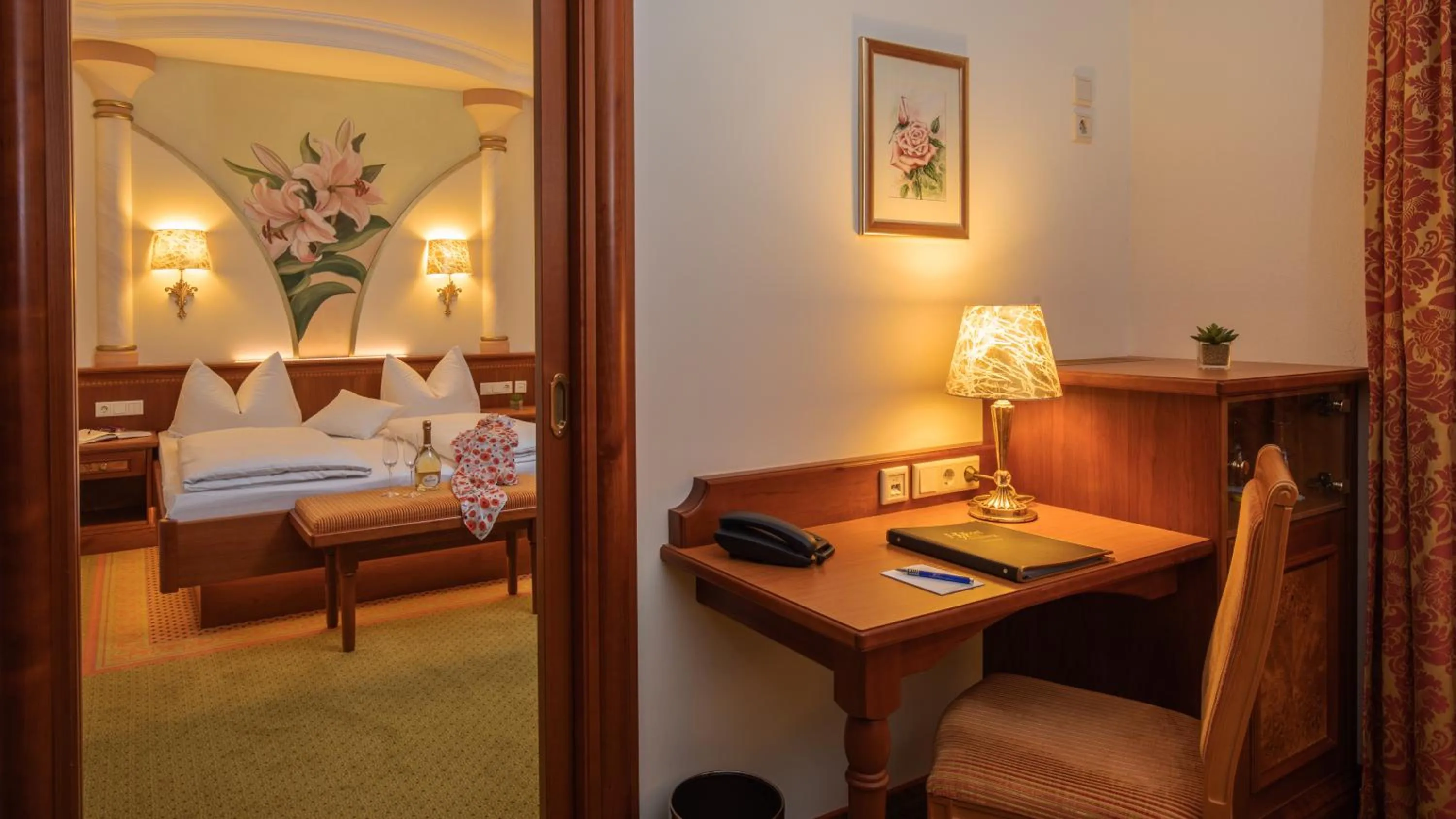 Photo of the whole room, Bed in Hotel am Schloßberg