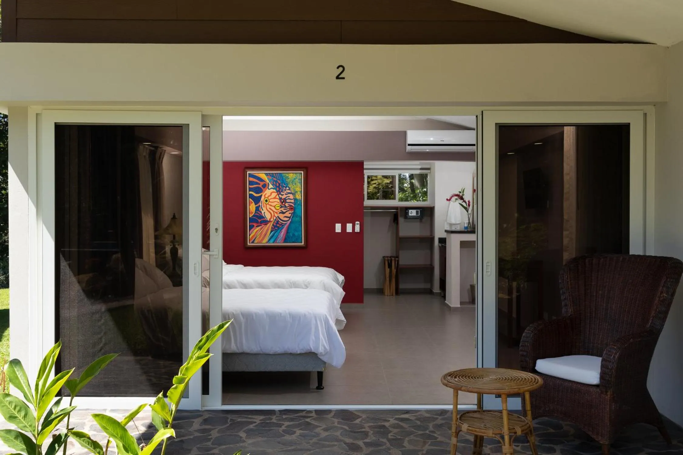 Facade/entrance, Bed in Guácima Escondida Hotel Boutique