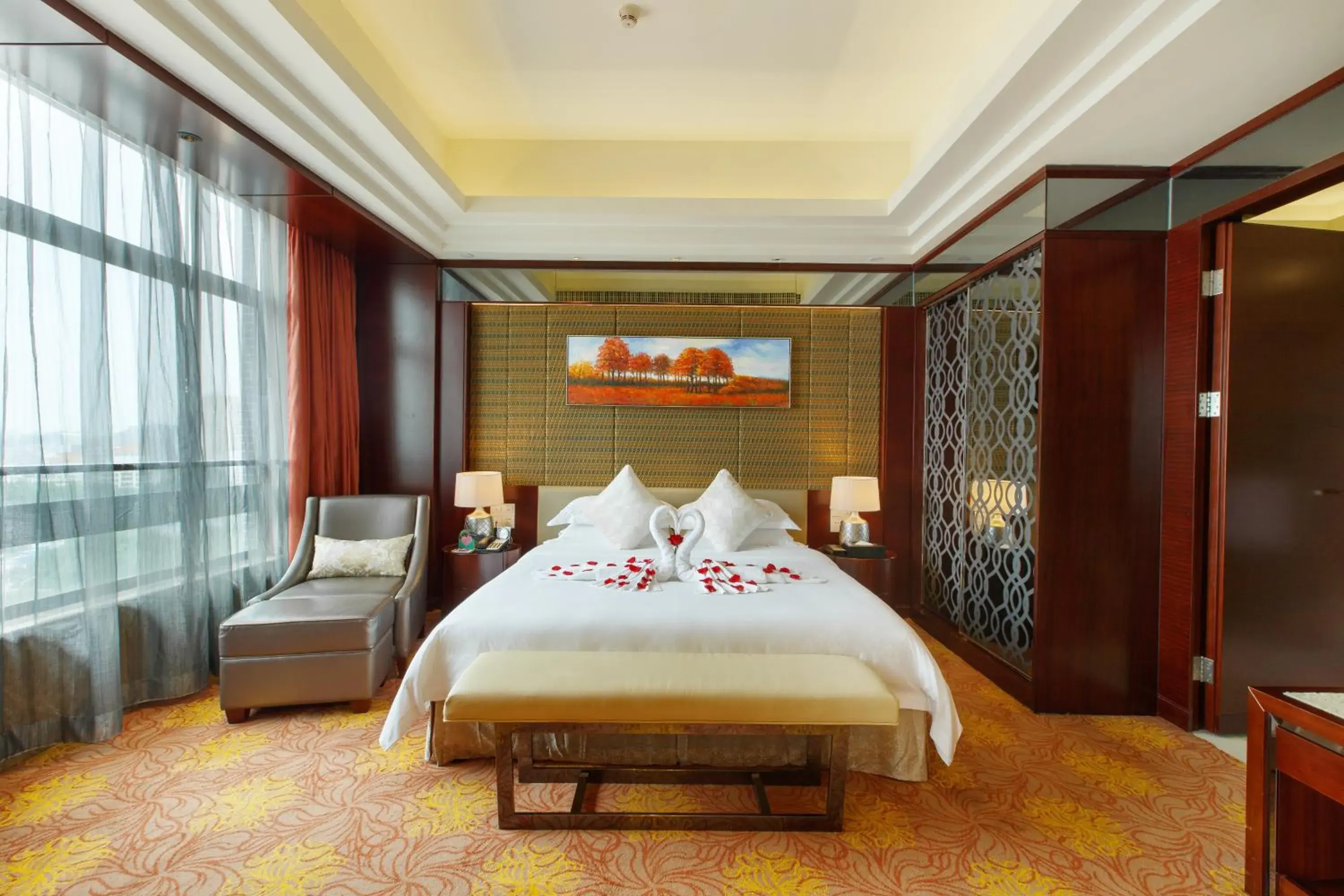 Bed in Leeden Jingxi Hotel