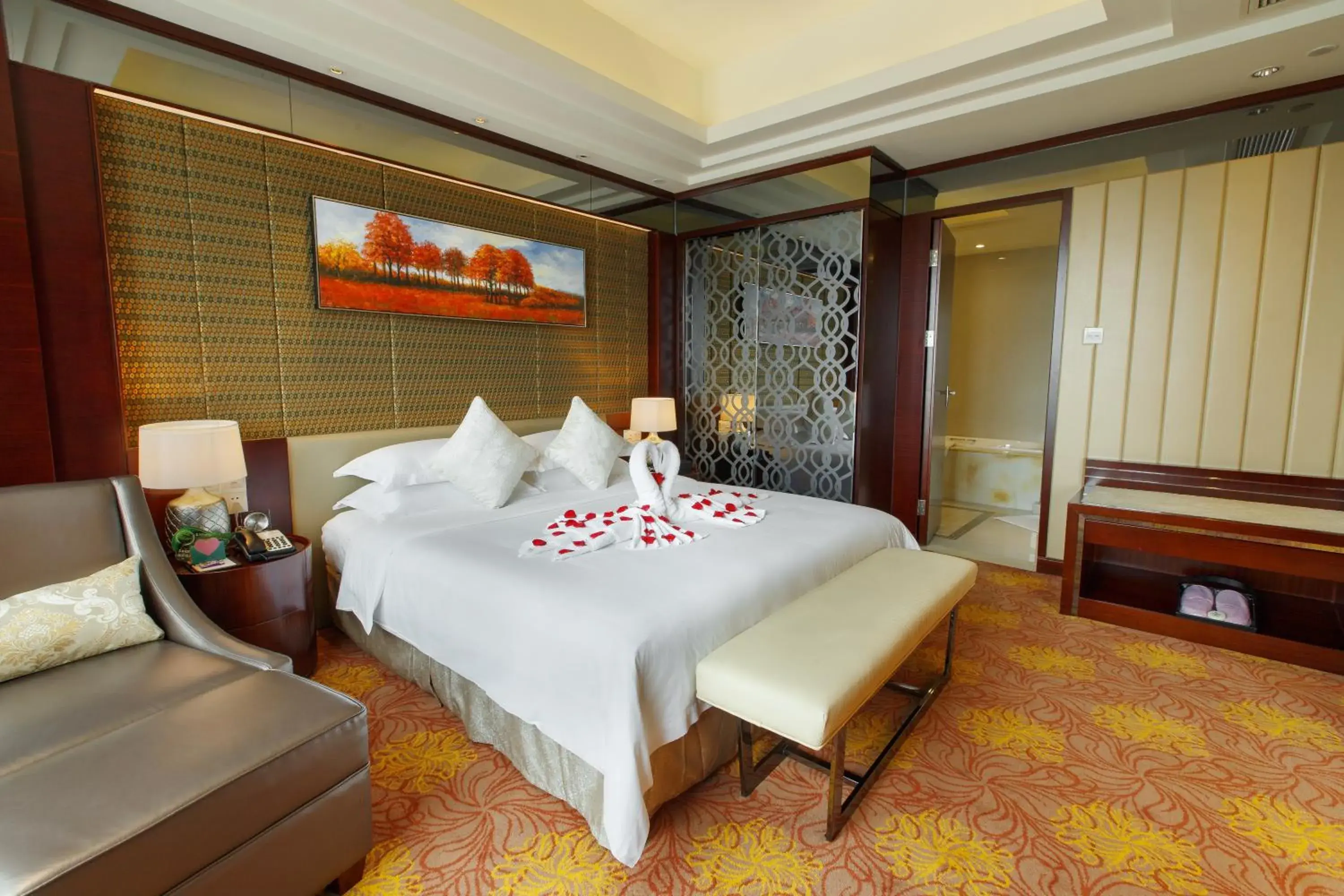 Bedroom, Bed in Leeden Jingxi Hotel