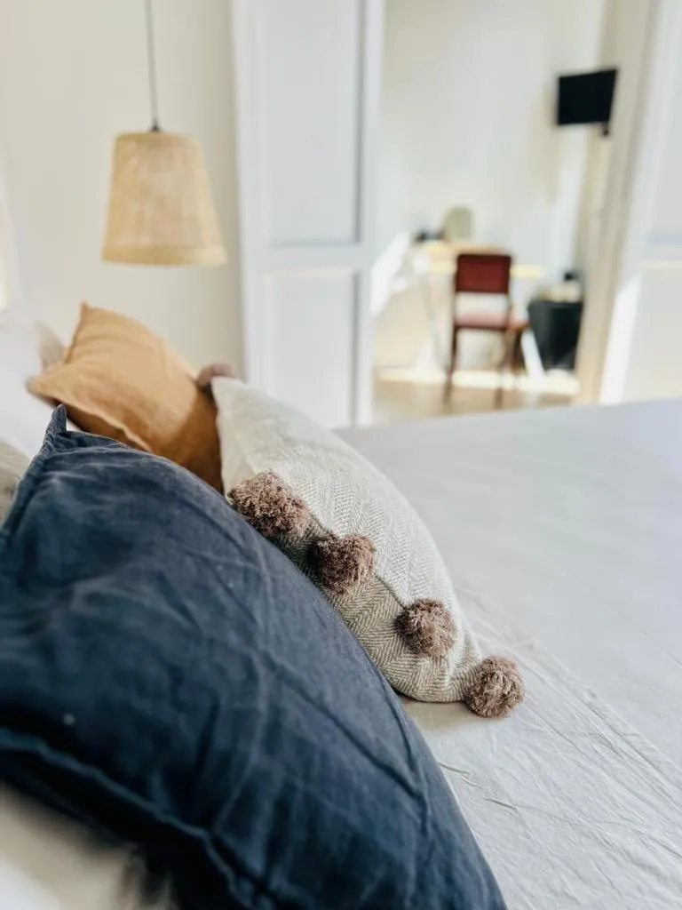 Bed in B&B Ruffo di Bagnara Palazzo Monumentale