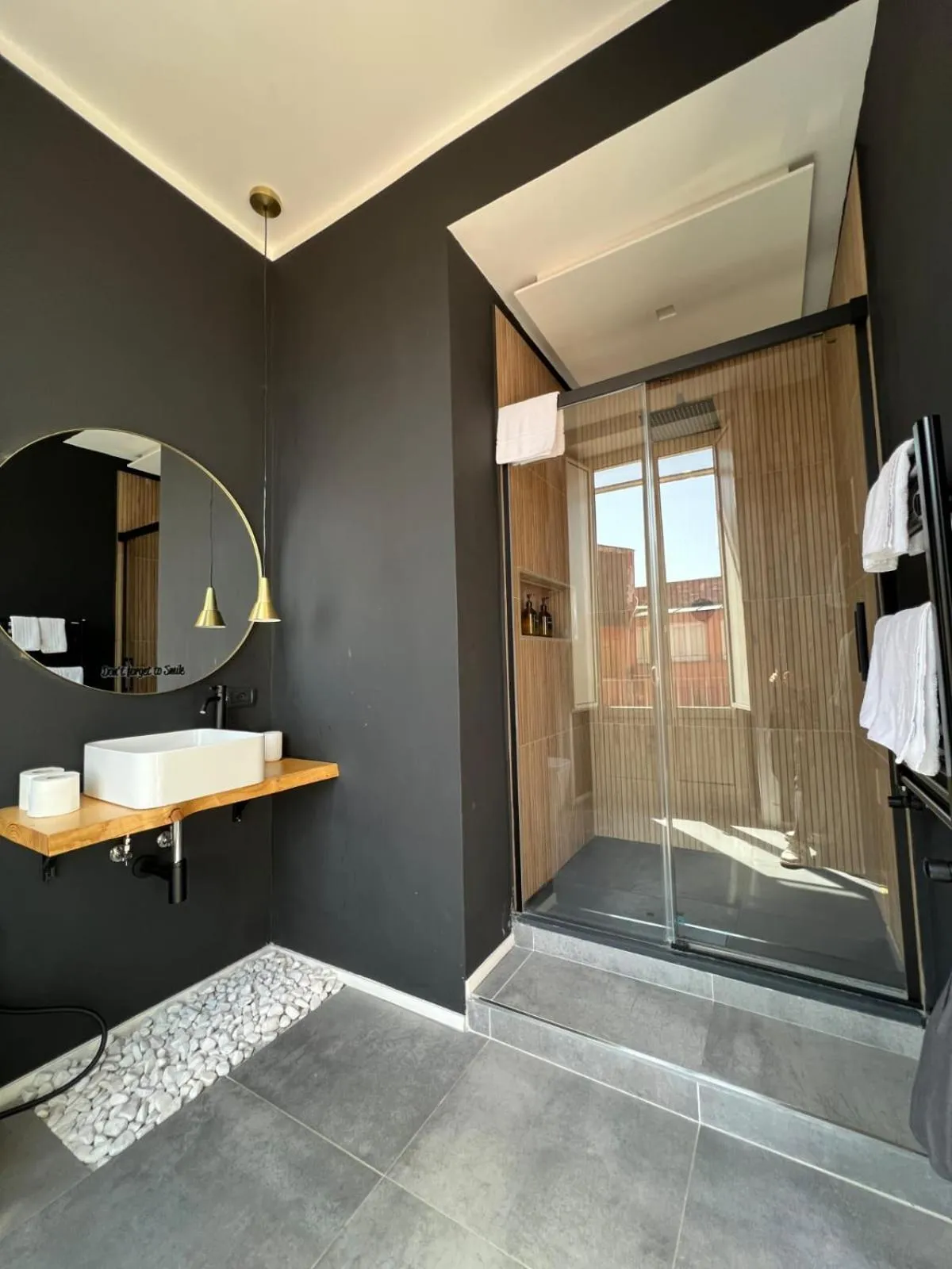 Shower in B&B Ruffo di Bagnara Palazzo Monumentale