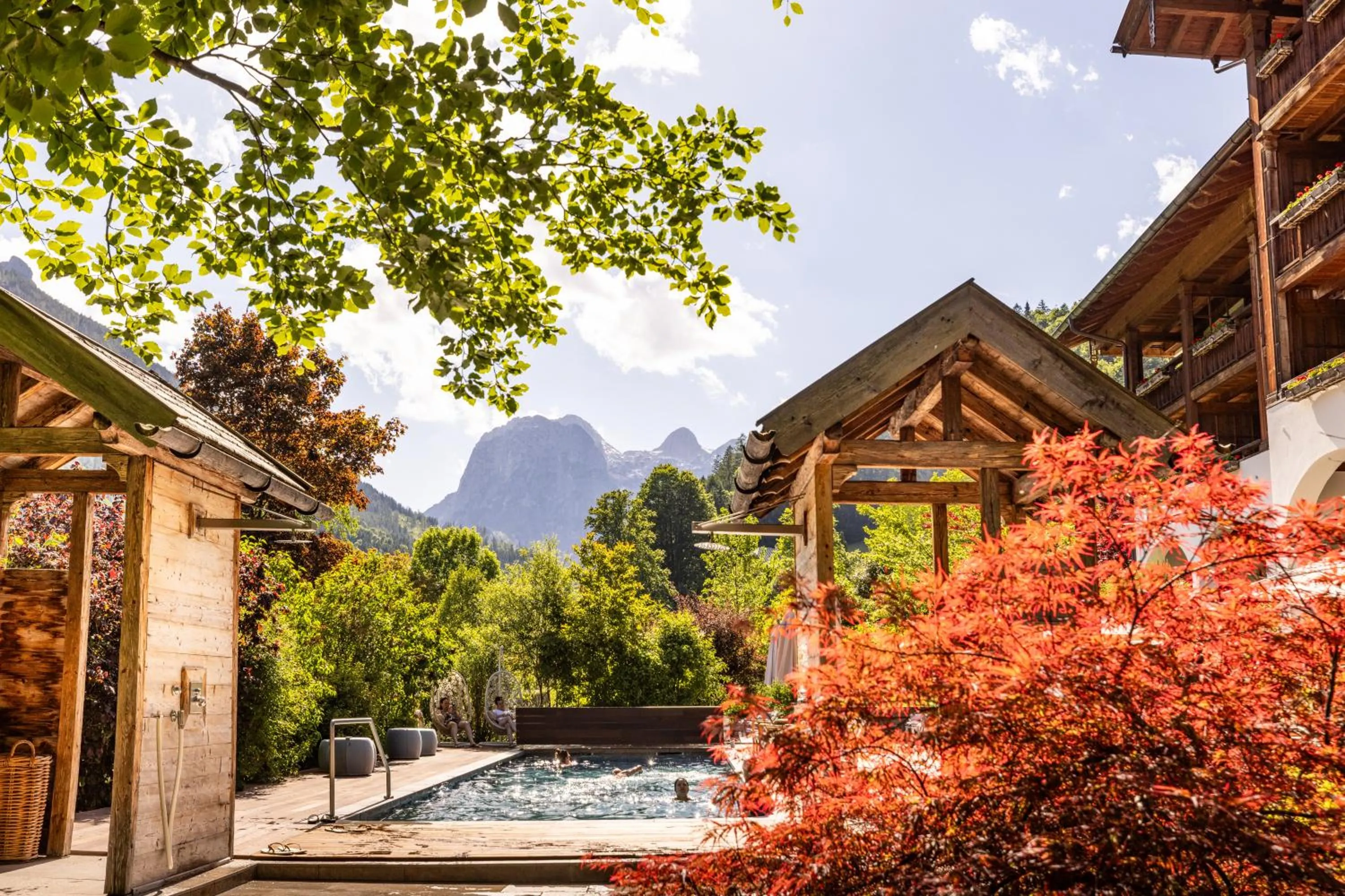 Swimming pool in Berghotel Rehlegg