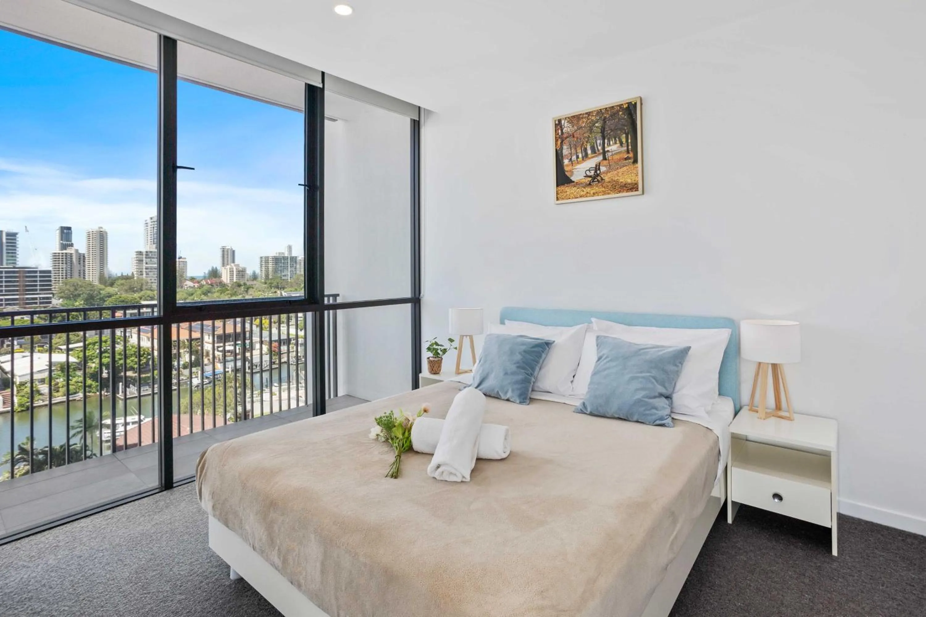 View (from property/room), Bed in Peninsular Gold Coast