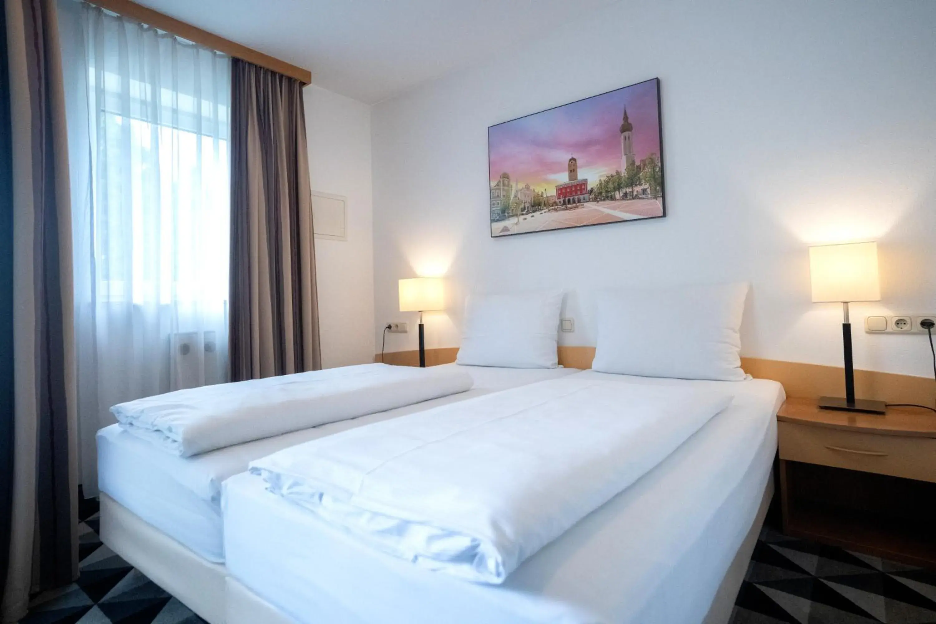 Bed in Andante Hotel Erding Bed in Andante Hotel Erding