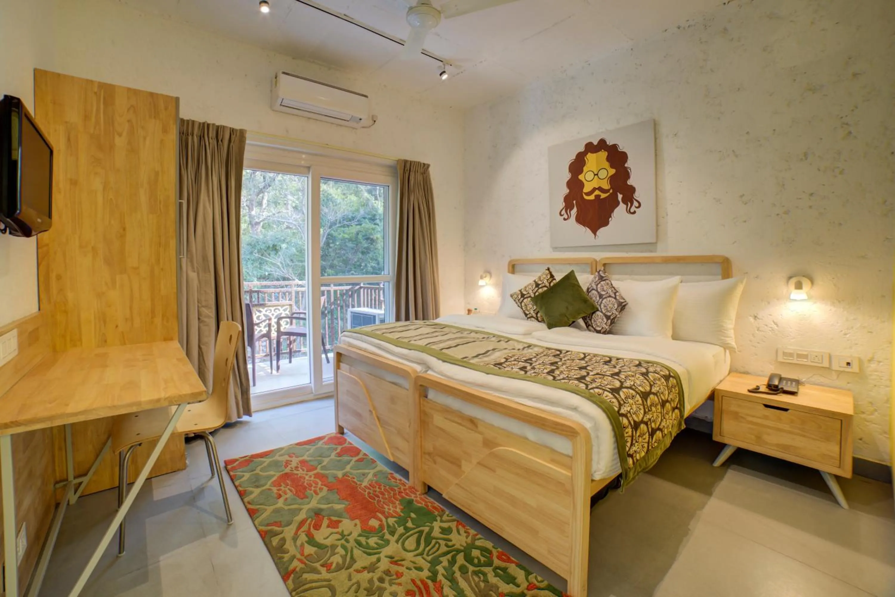 Bedroom, Bed in Bedzzz Rishikesh by Leisure Hotels