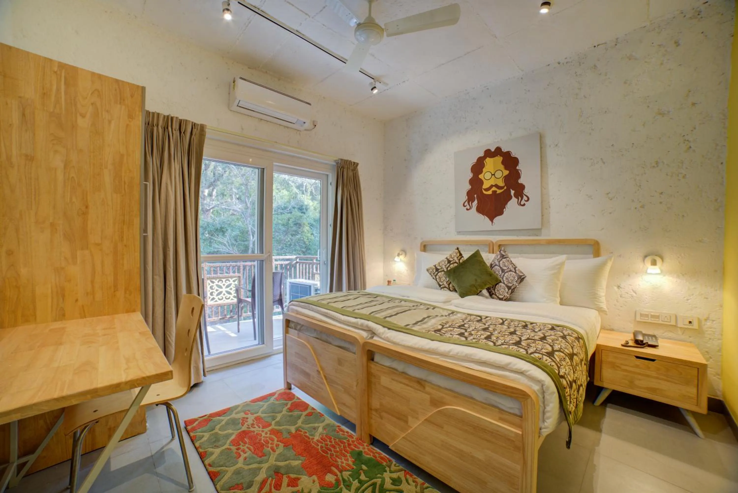 Bedroom, Bed in Bedzzz Rishikesh by Leisure Hotels