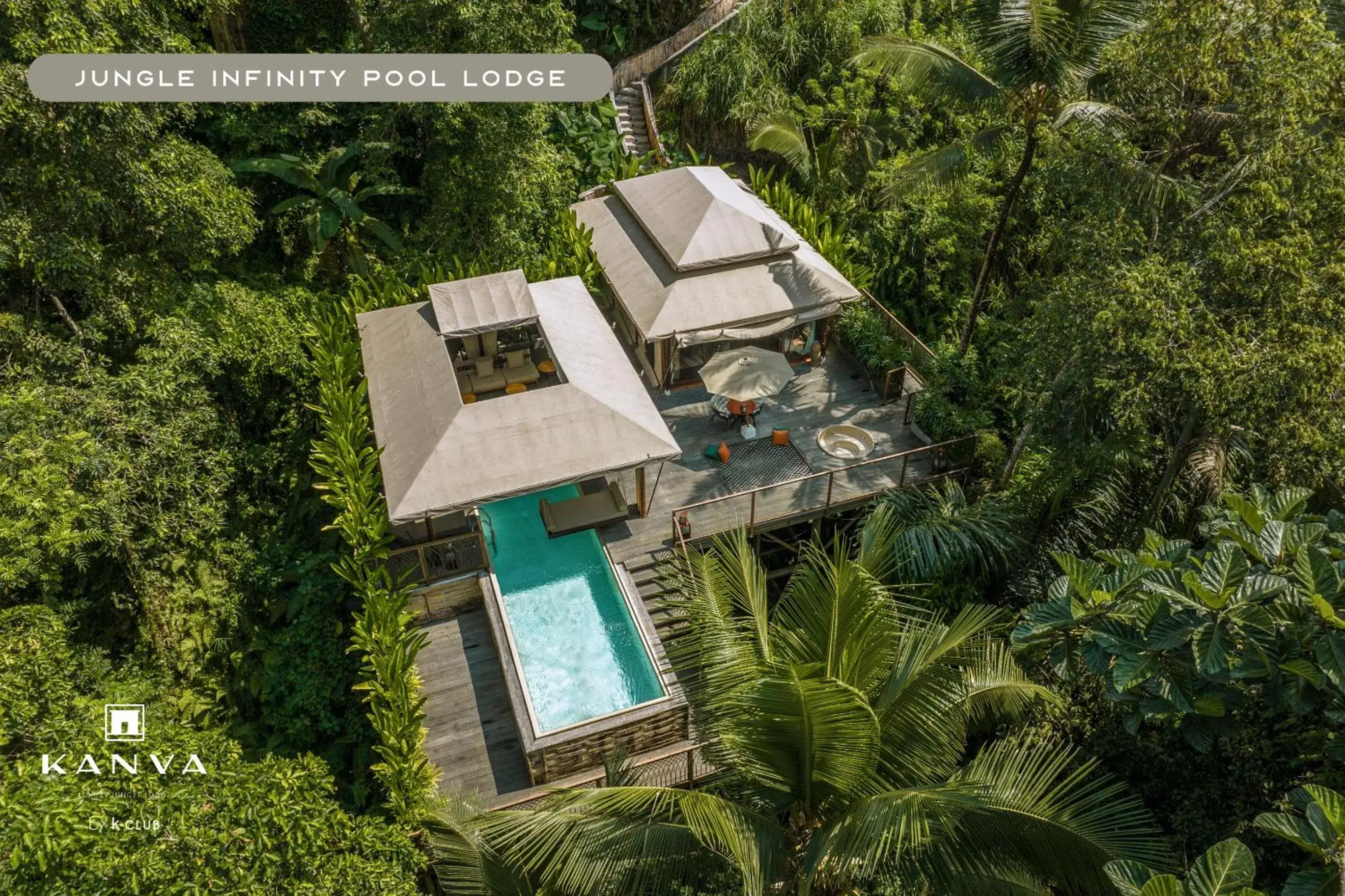 Pool view in K Club Ubud Pool view in K Club Ubud