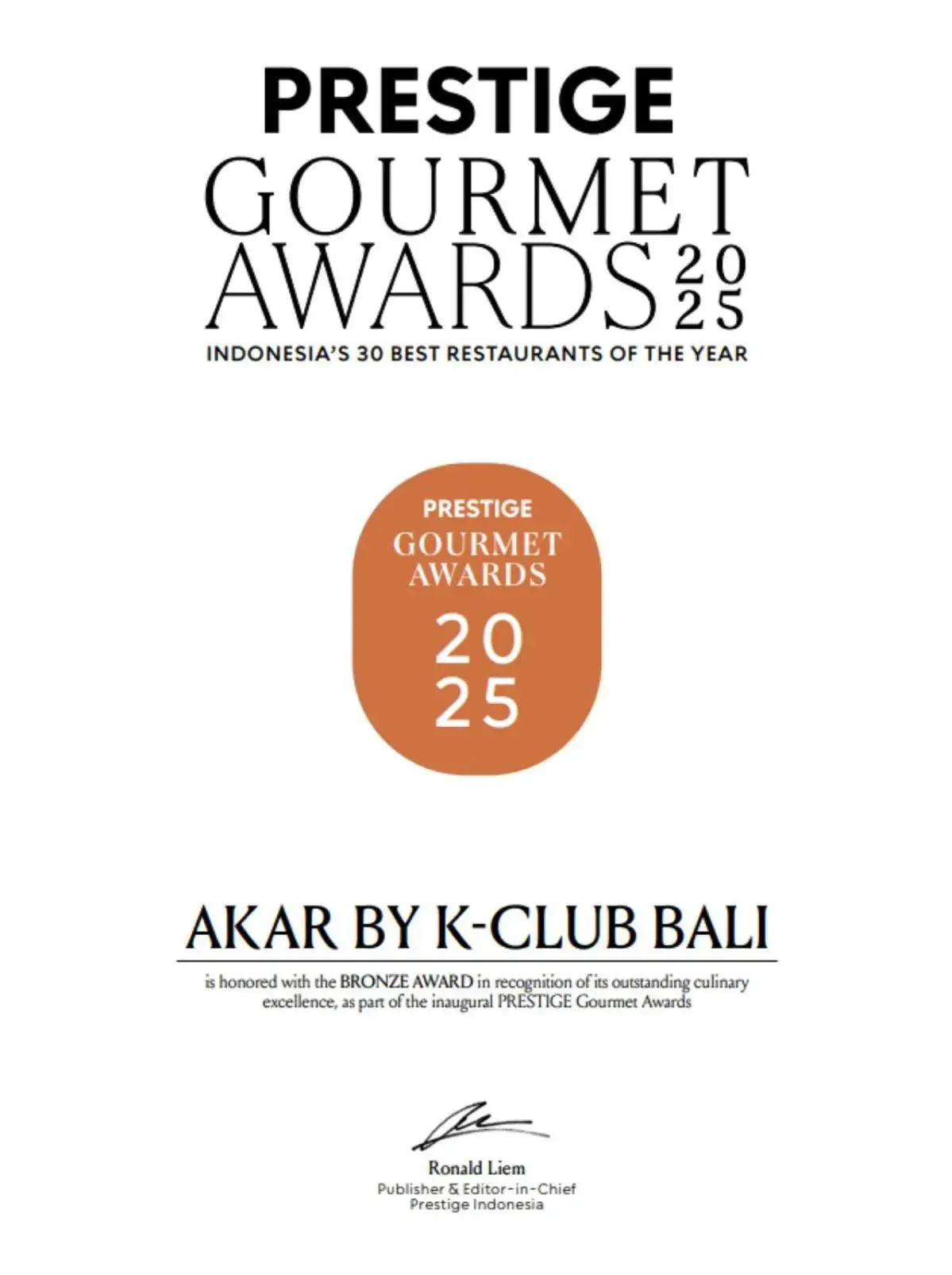 Restaurant/places to eat in K Club Ubud Restaurant/places to eat in K Club Ubud