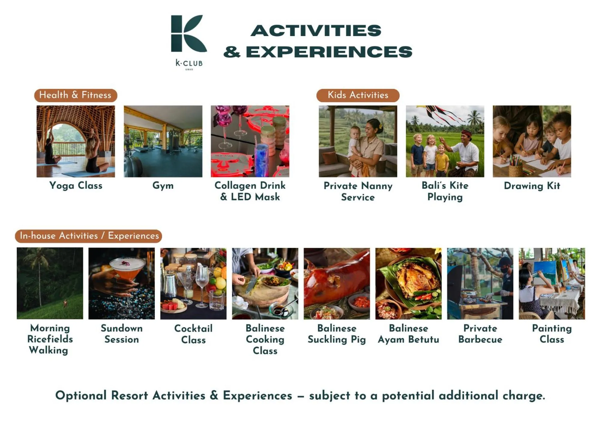 Activities in K Club Ubud