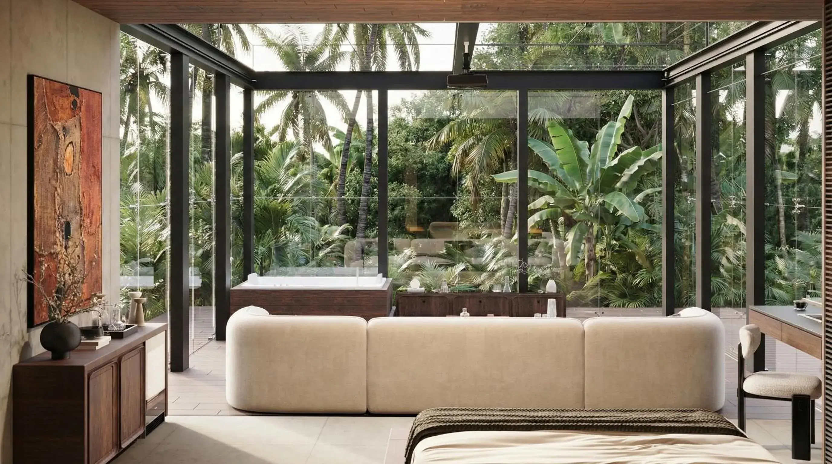 Living room in K Club Ubud Living room in K Club Ubud