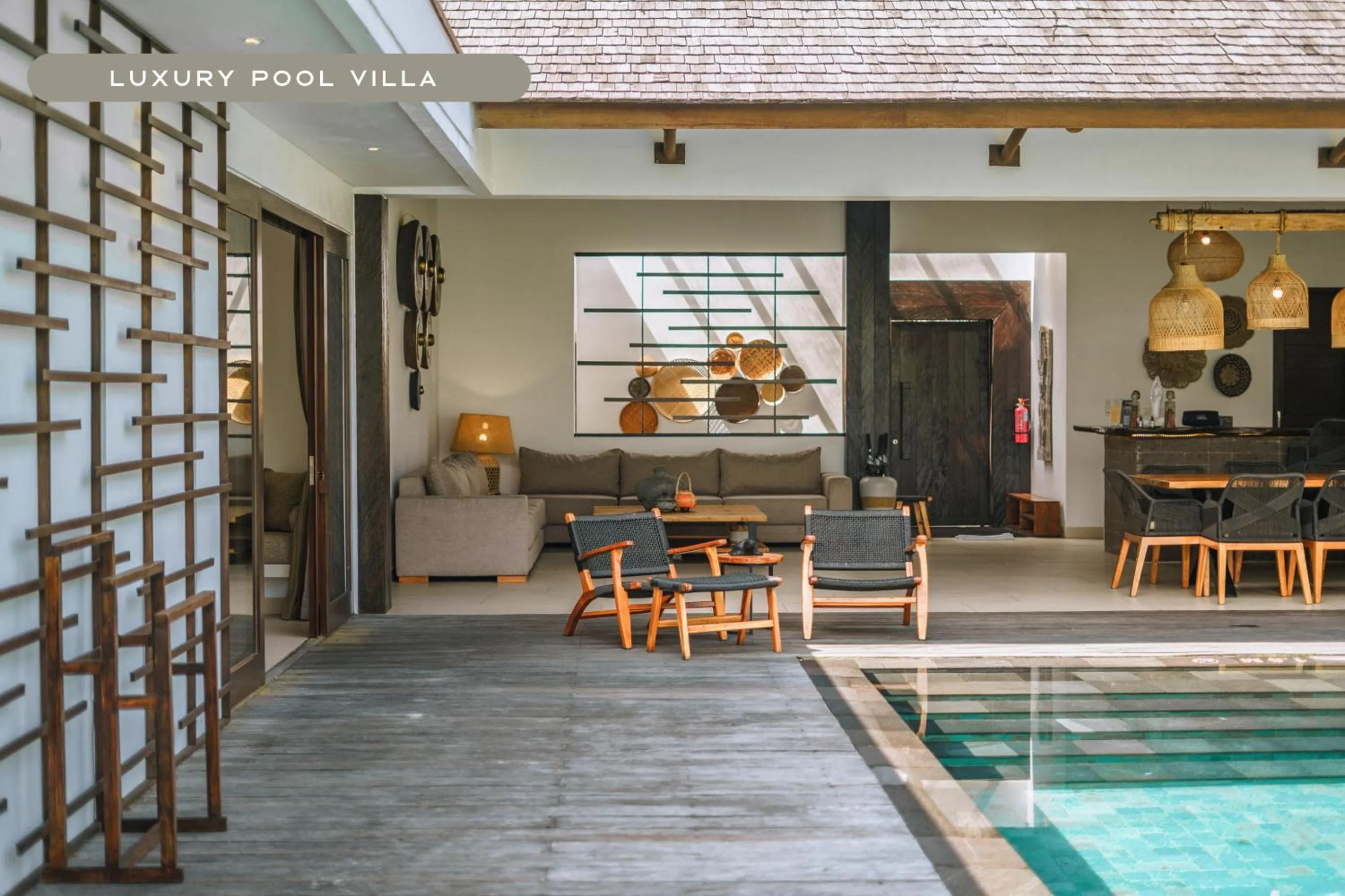 Living room in K Club Ubud