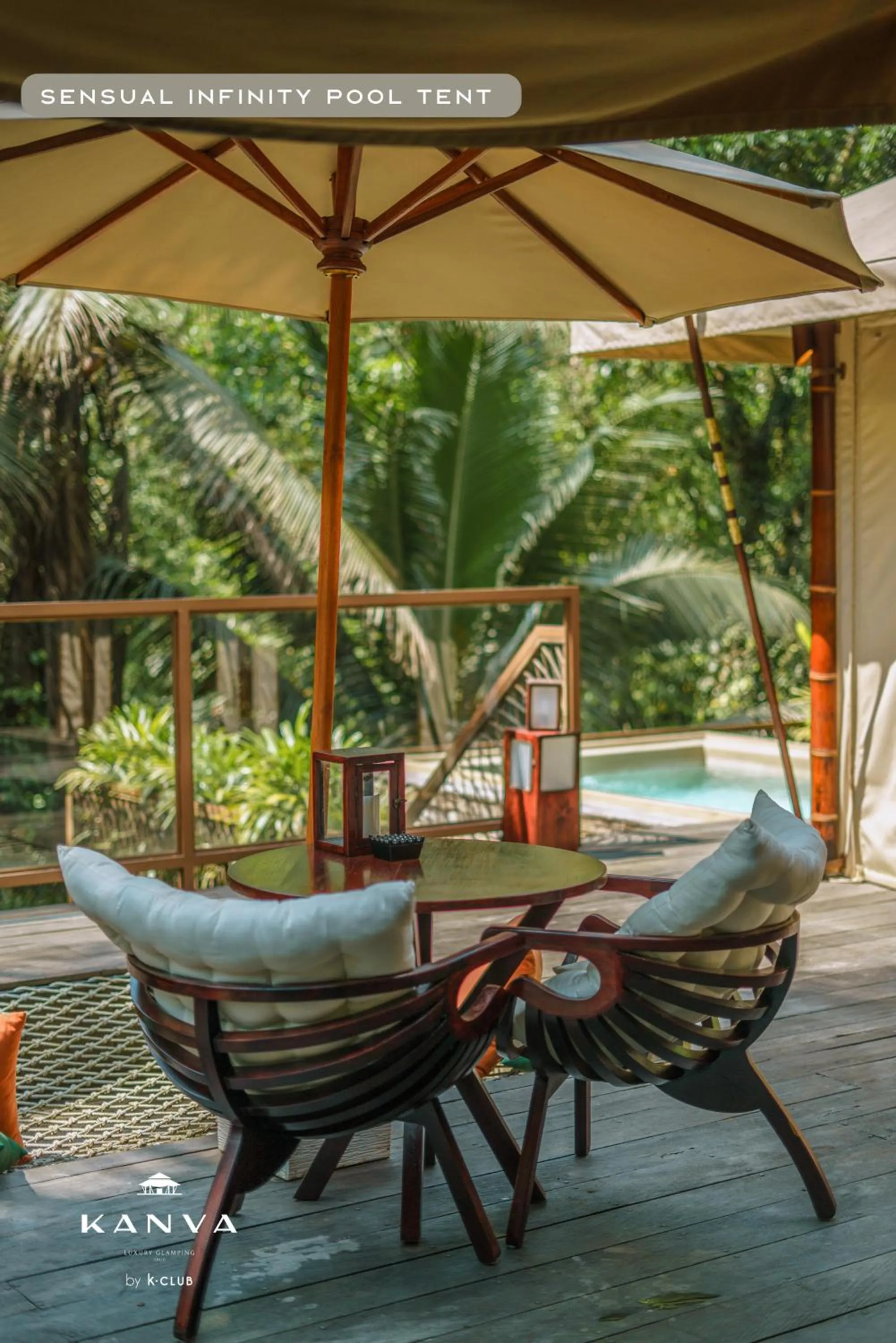 Dining area in K Club Ubud