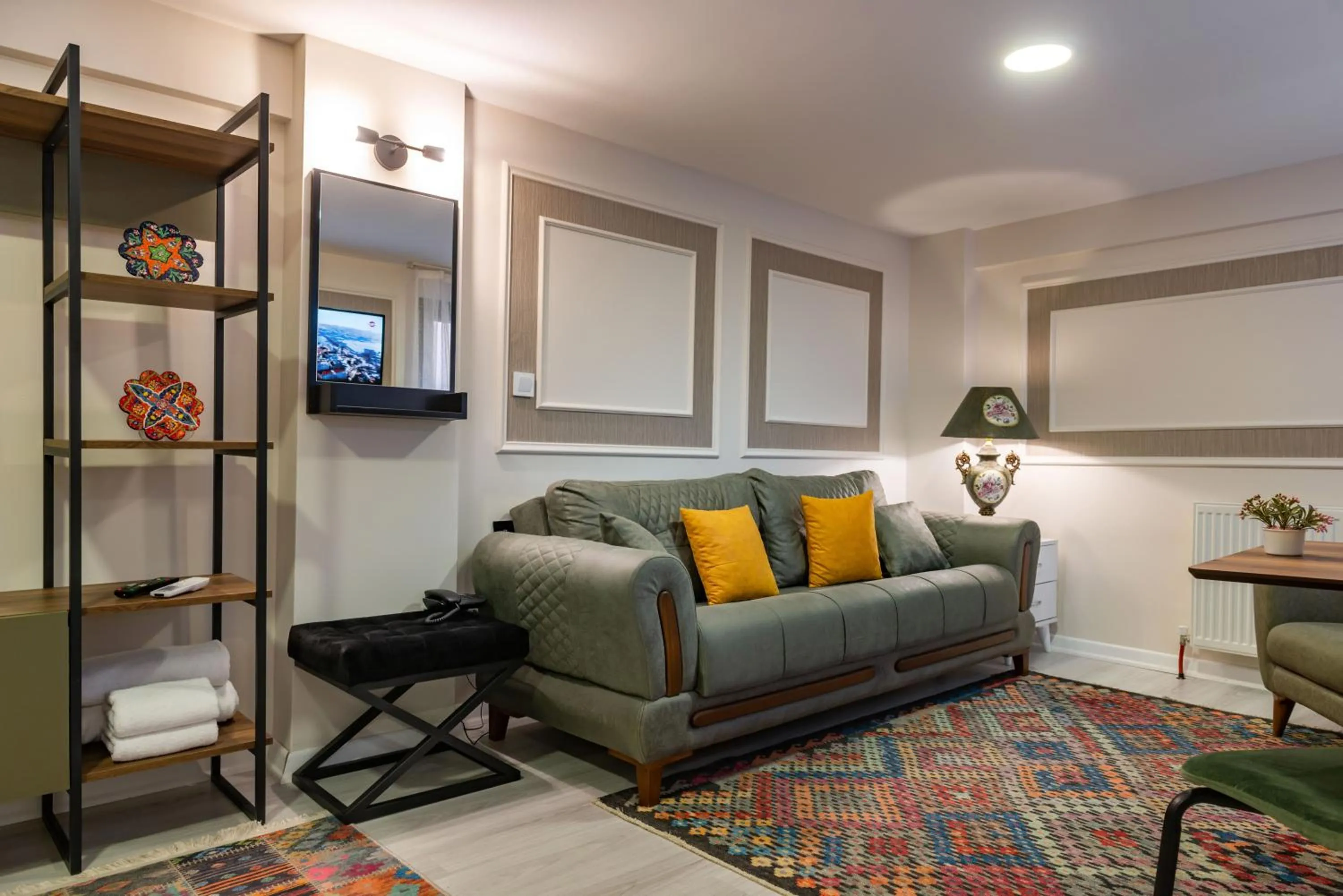 Seating area in BLUE MARMARA SUITES