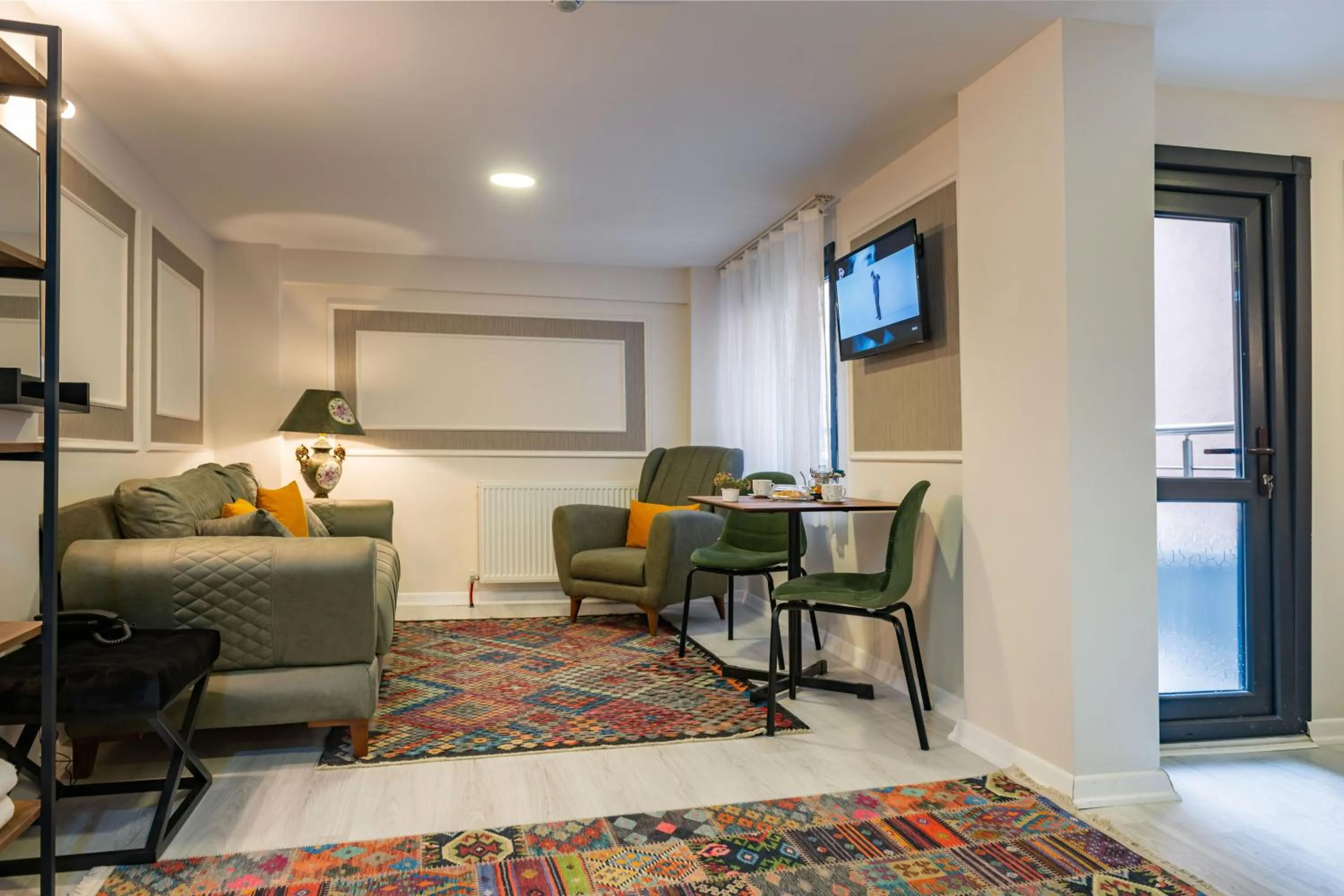 Seating area in BLUE MARMARA SUITES