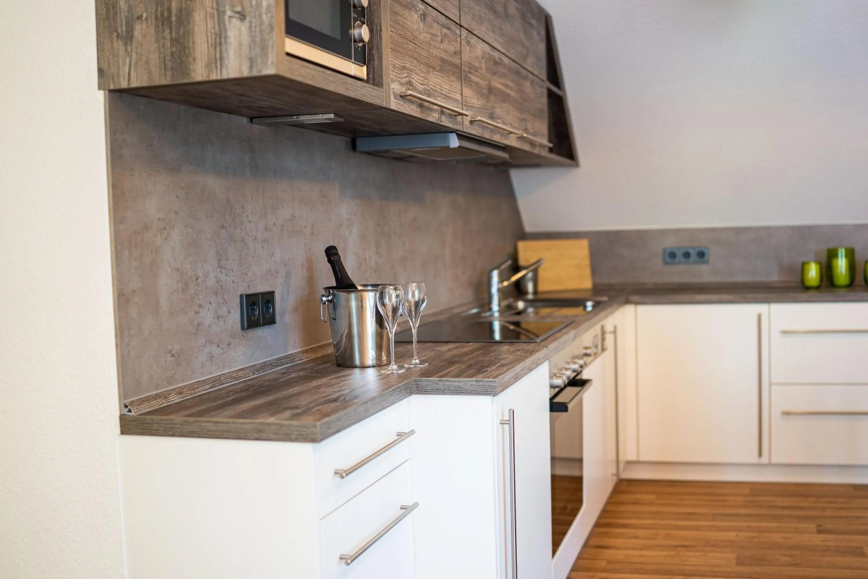 Kitchen or kitchenette in Hotel Zur Waldhufe