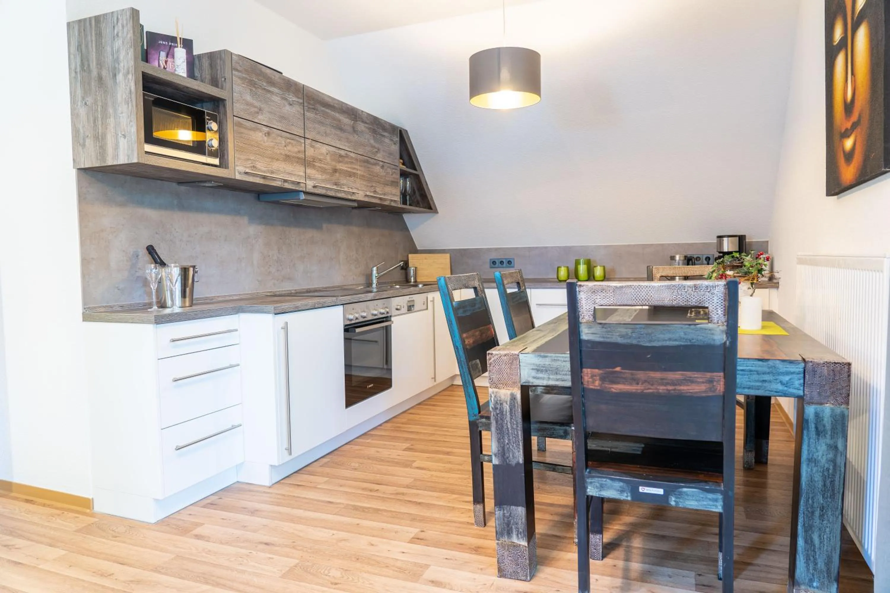 Kitchen or kitchenette in Hotel Zur Waldhufe