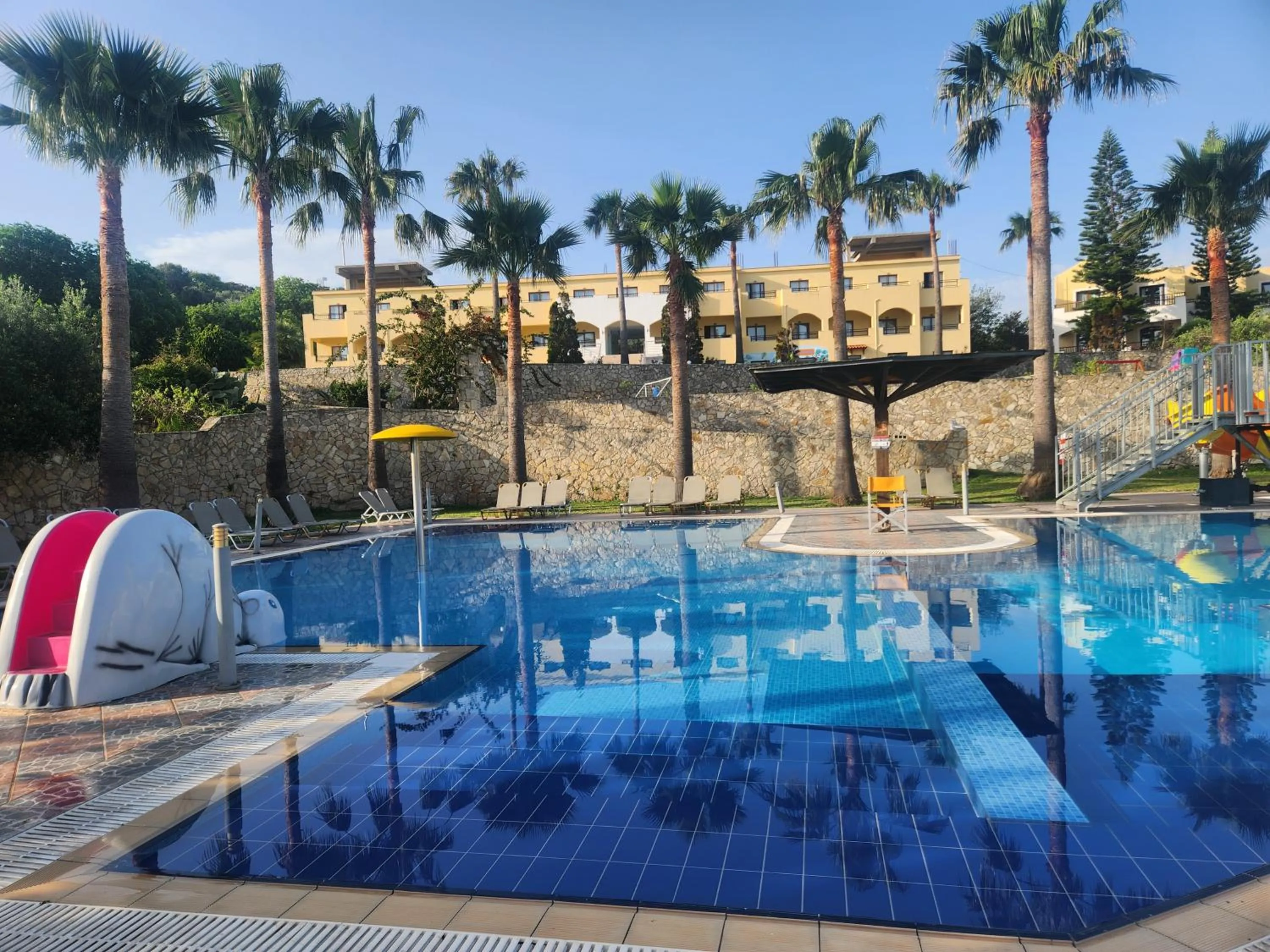 Pool view in Almyrida Village & Waterpark