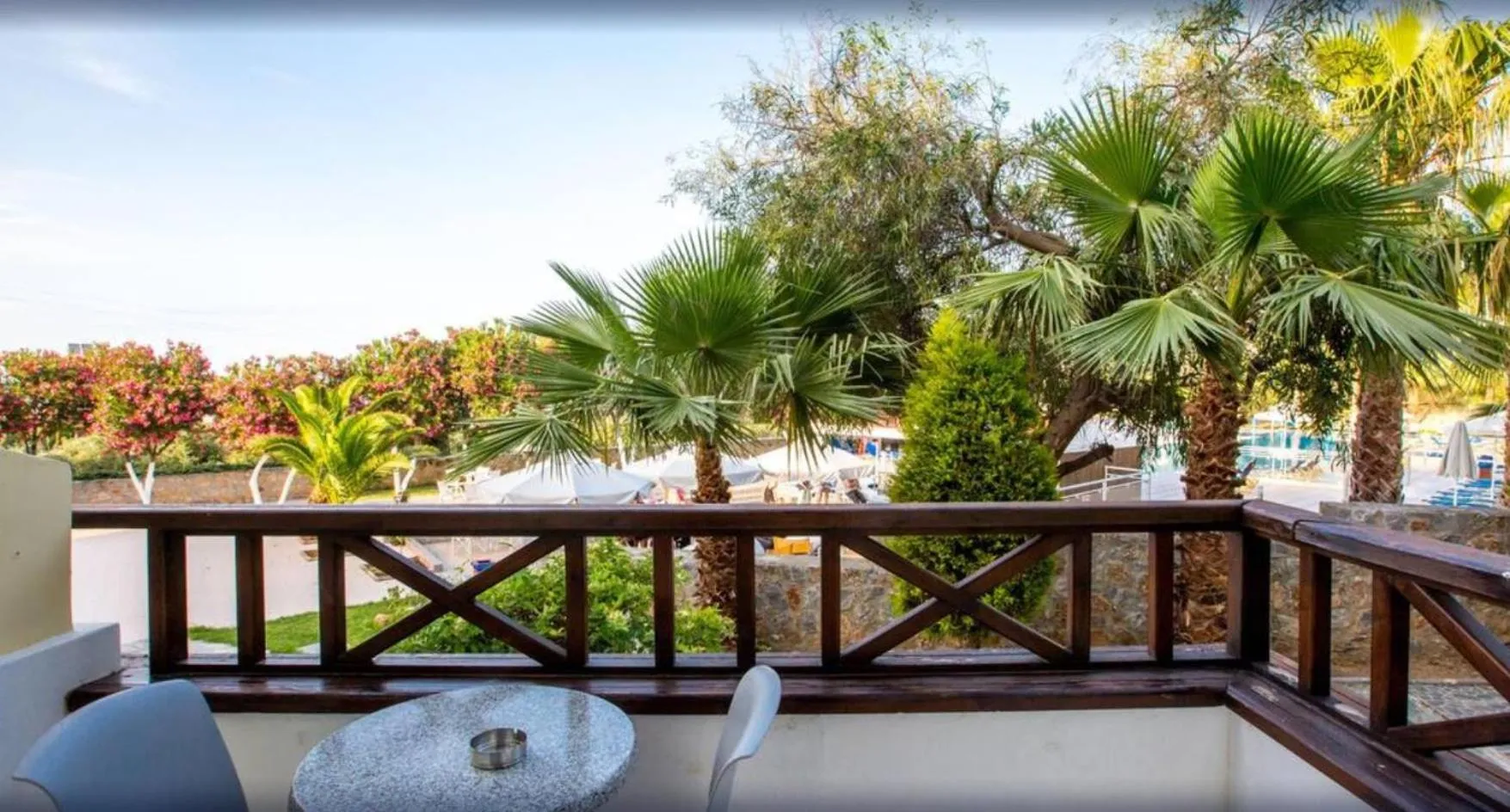 Balcony/Terrace in Almyrida Village & Waterpark