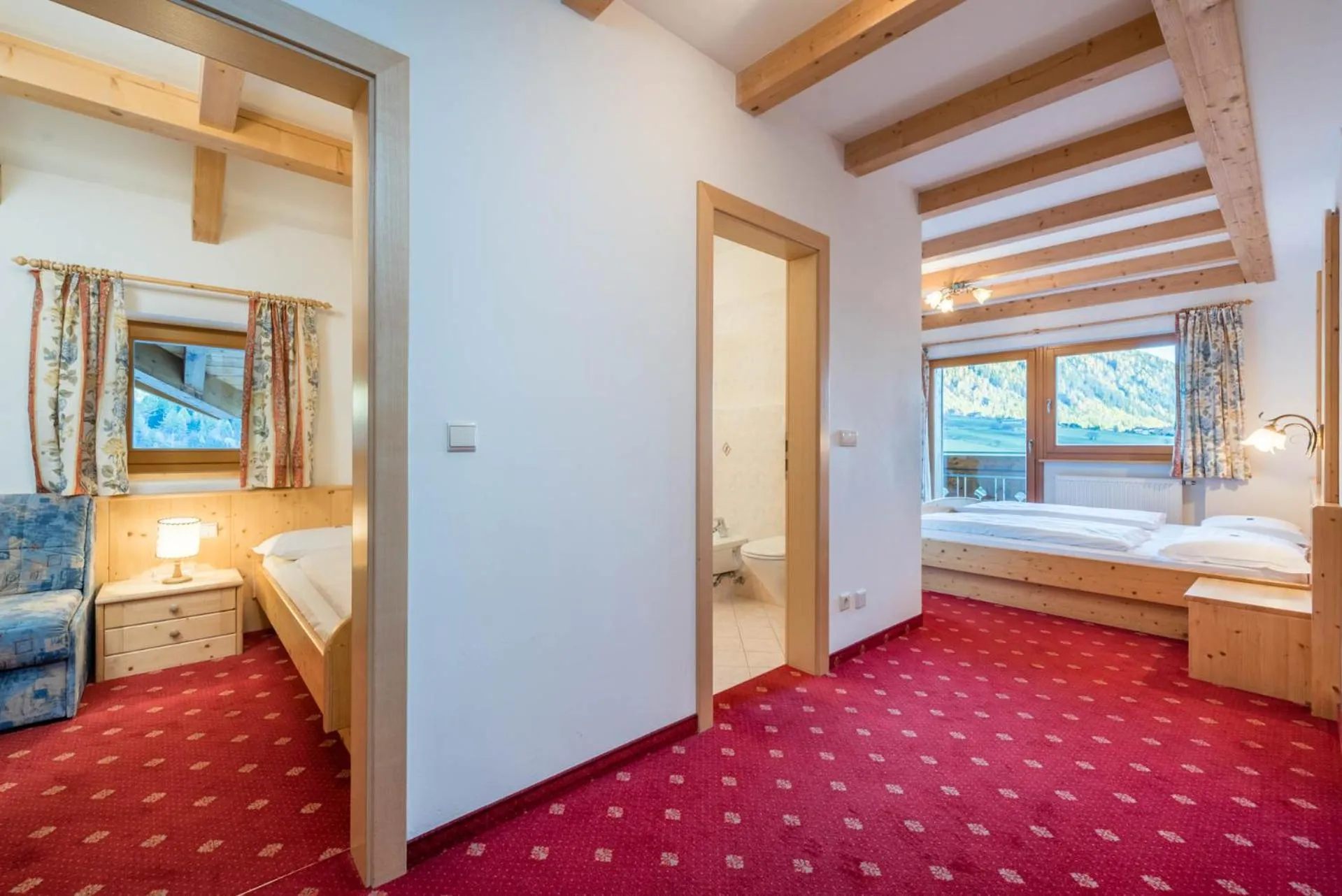 Bed in Hotel Kaserhof