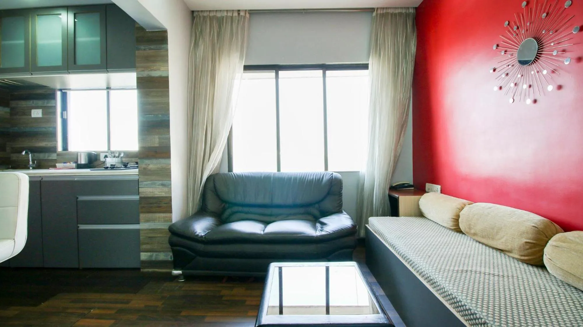 Seating area in Landmark Asia Serviced Apartments