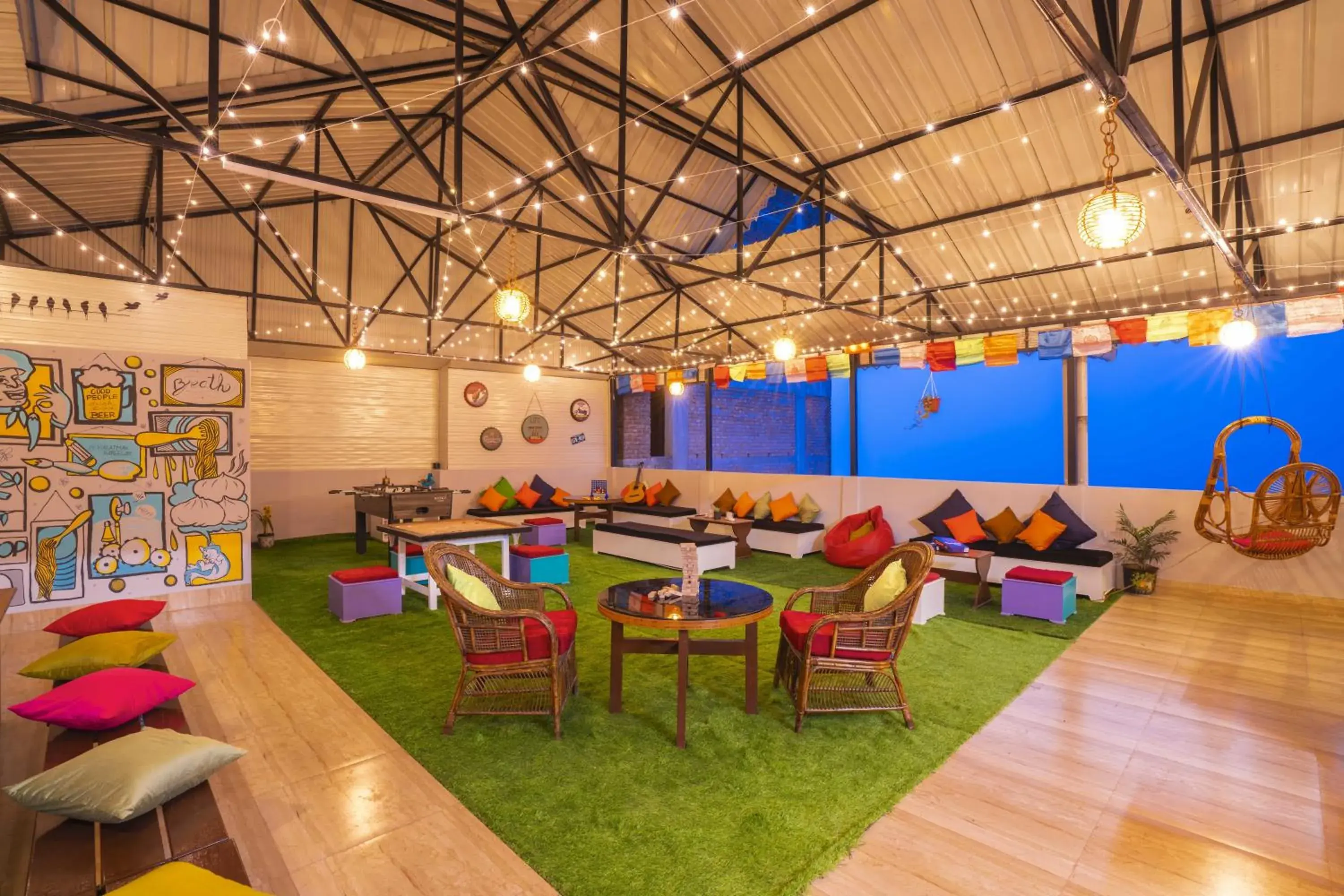 Living room in Zostel Gangtok Living room in Zostel Gangtok