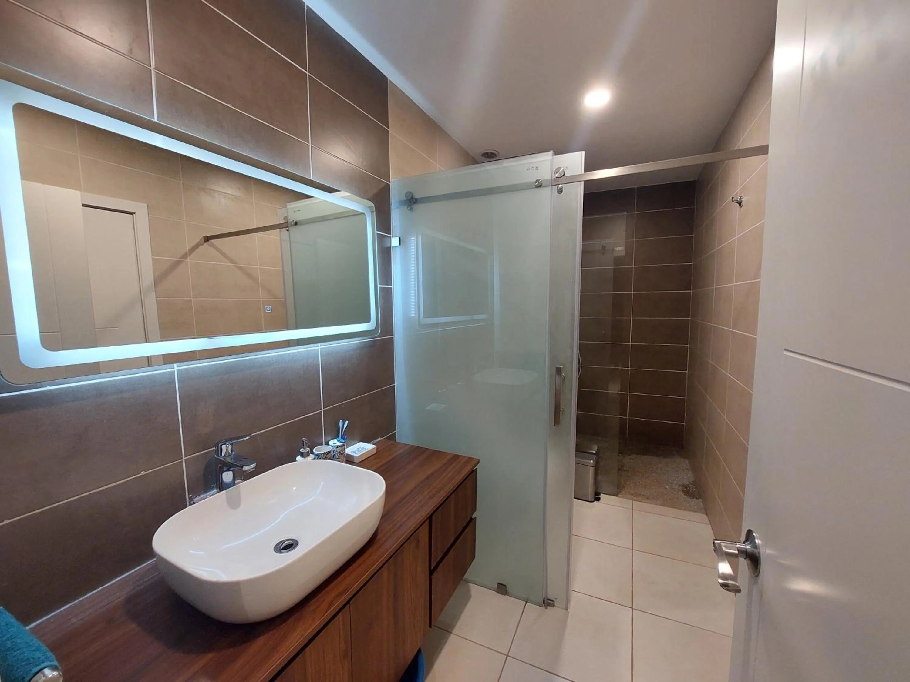 Shower in Forest View Apartments