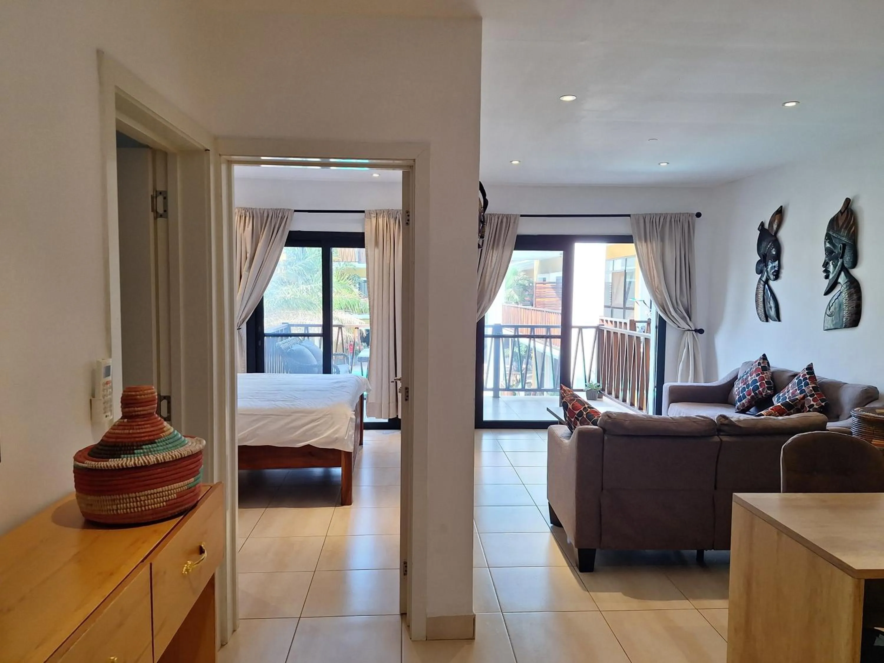 View (from property/room), Bed in Forest View Apartments