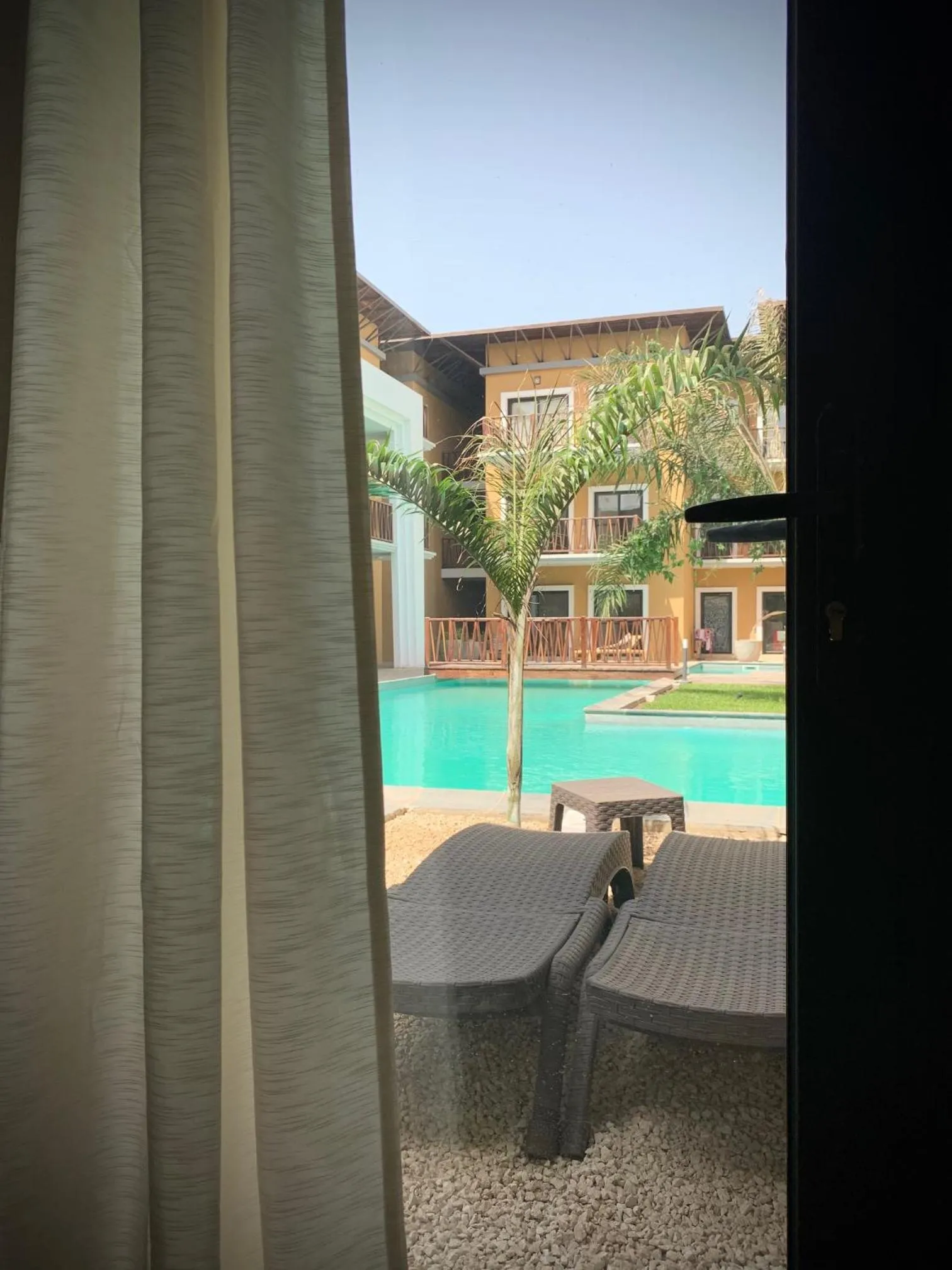 Pool view in Forest View Apartments