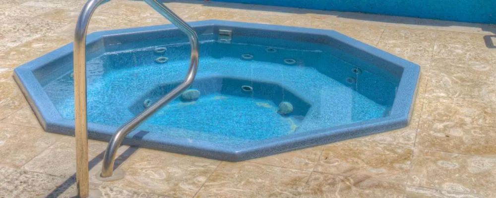 Hot Tub in Hilltop Villas at Bluebeard's Castle